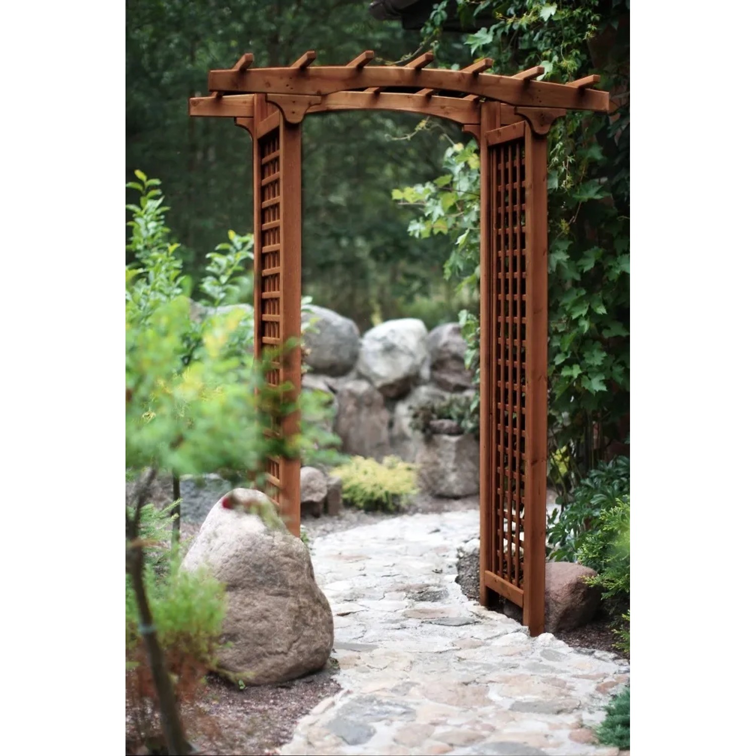 Werth-Holz Pergola ogrodowa Wenecja brąz 150 cm x 100 cm wys.: 218 cm