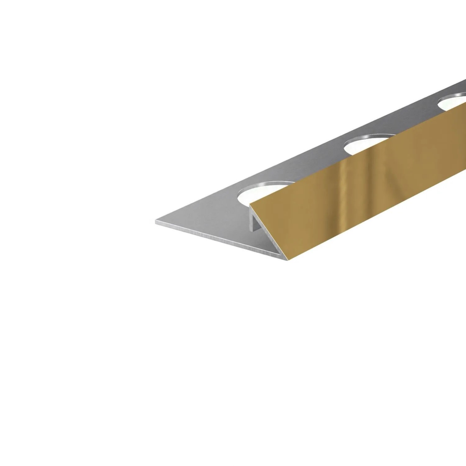 Eviso Listwa narożna trójkątna złoty połysk 10 x 2700 mm