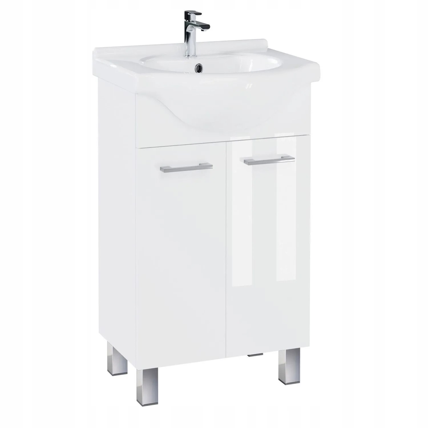 Astor Zestaw Aspen szafka i umywalka biała 51x88x43 cm