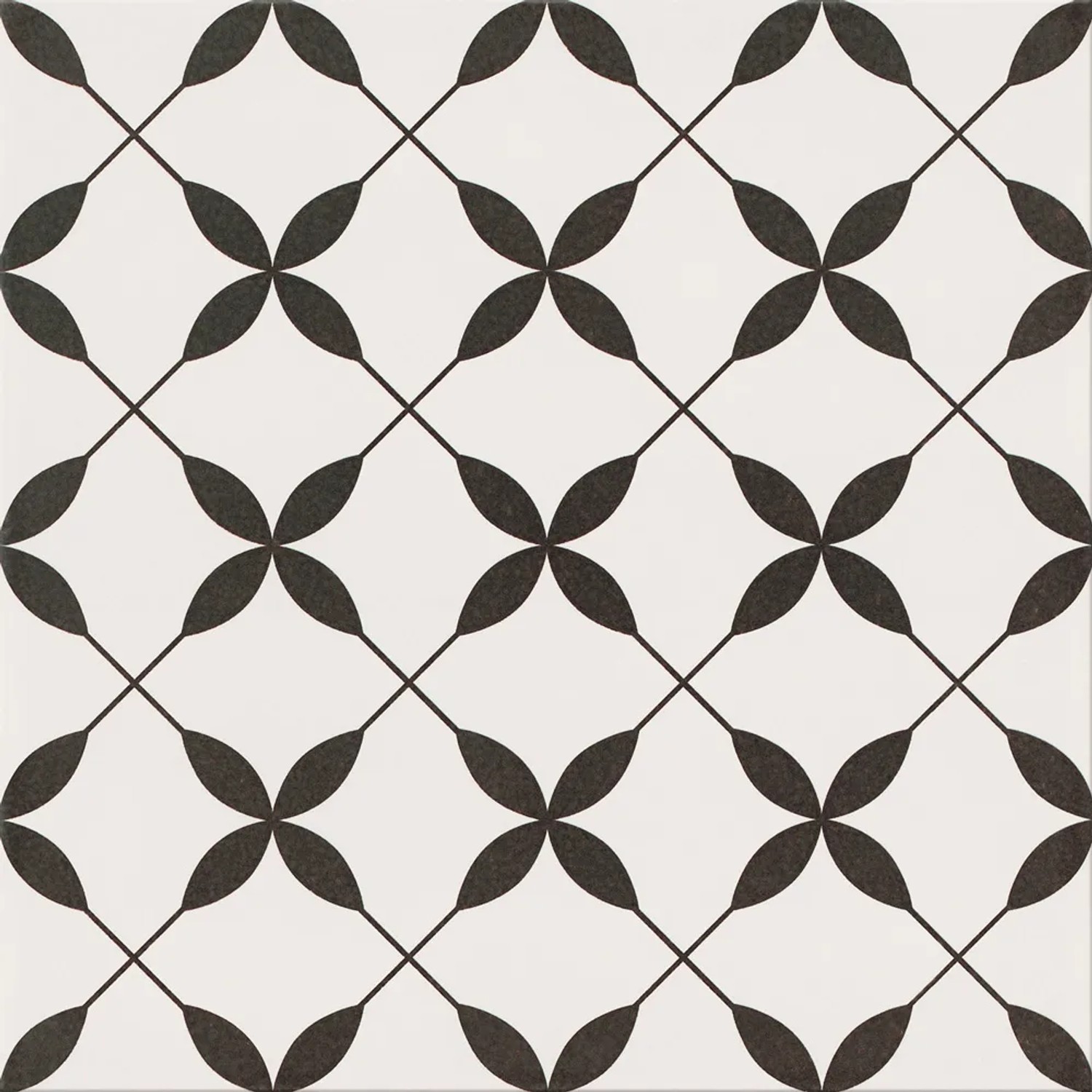 Gres szkliwiony Linden Black patchwork 29,8 x 29,8 cm