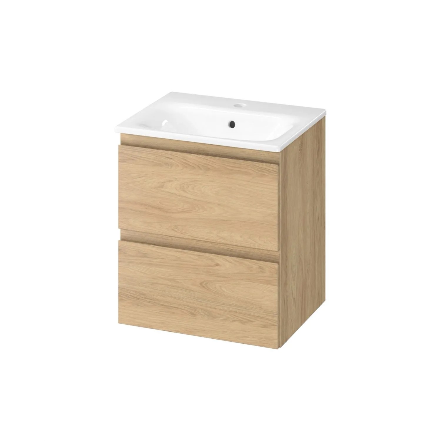 Cersanit Zestaw Moduo szafka + umywalka 50 dąb hikora 57x49,4x40