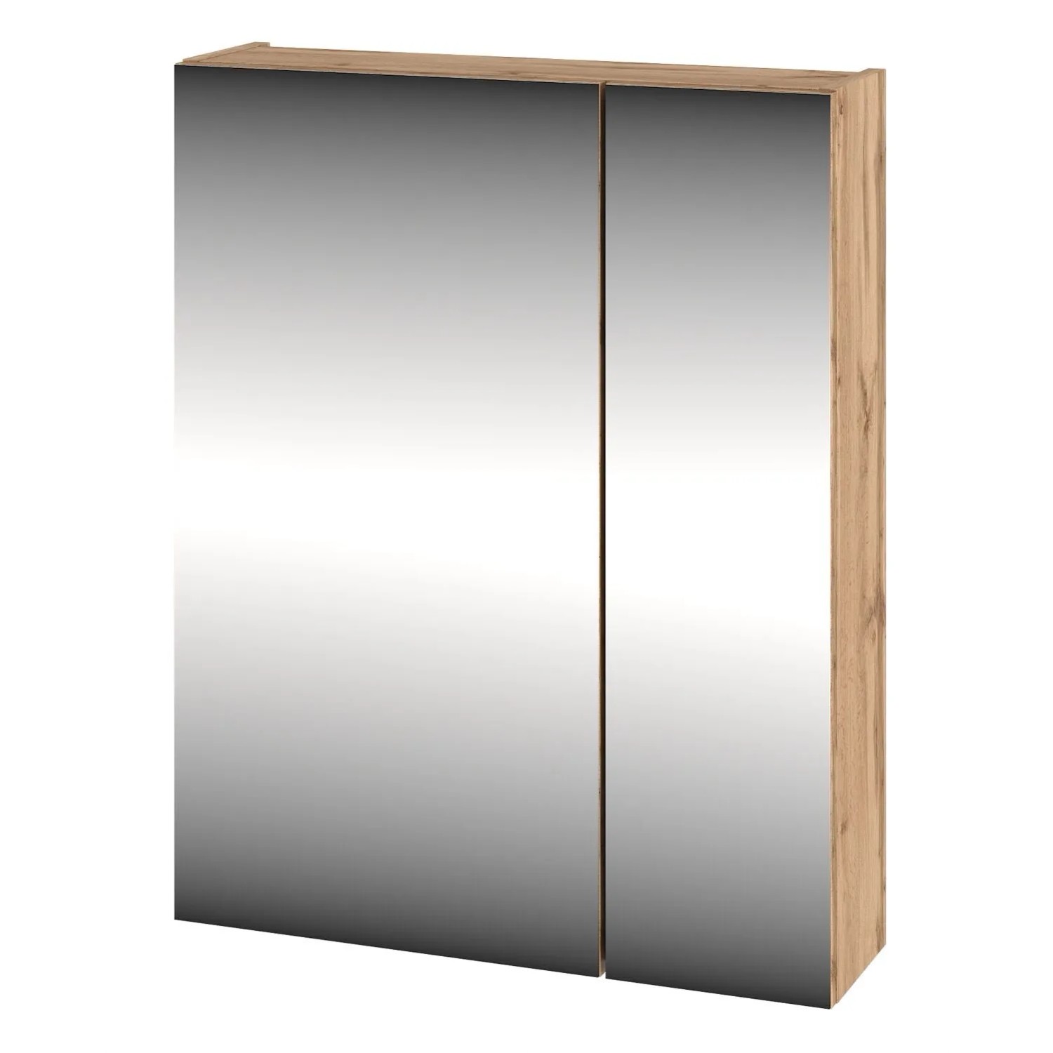 Szafka Lumina 60 z lustrem Dąb wotan 60x76x17