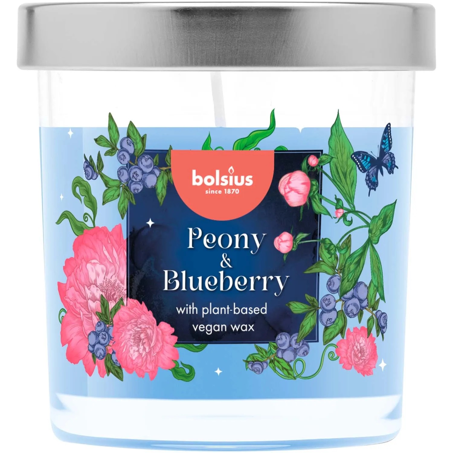 Świeca zapachowa w szkle Floral piw/bor - 25 h