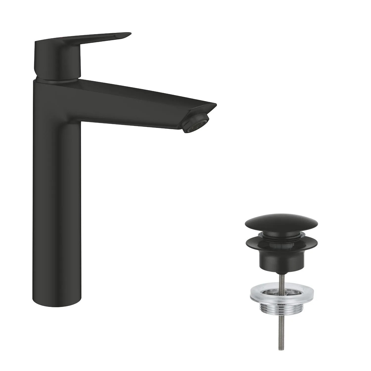 Grohe Bateria umywalkowa z wyciąganą wylewką Start 2021 czarna XL