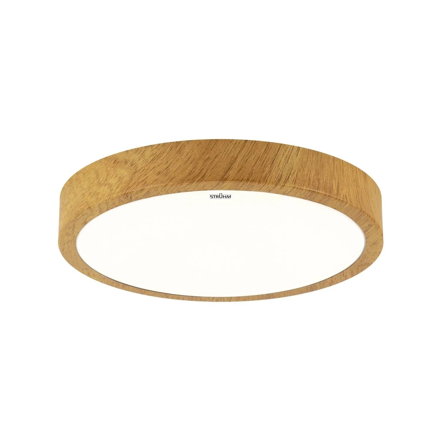 Struhm Plafon okrągły ATUT LED C OAK 24W 4100K 1680lm IP44 śr. 38cm dąb