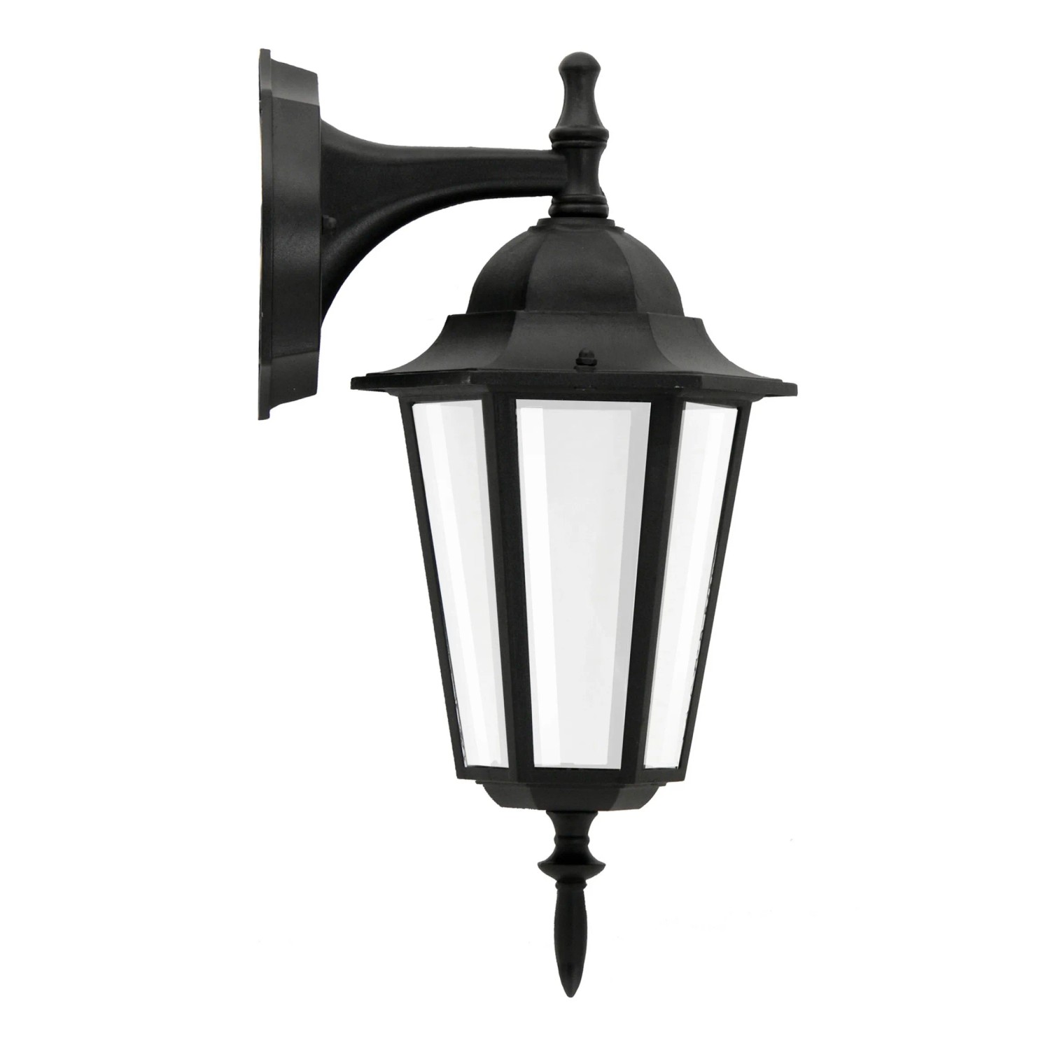 Polux Kinkiet zewnętrzny dolny LIGURIA aluminium czarny 1xE27
