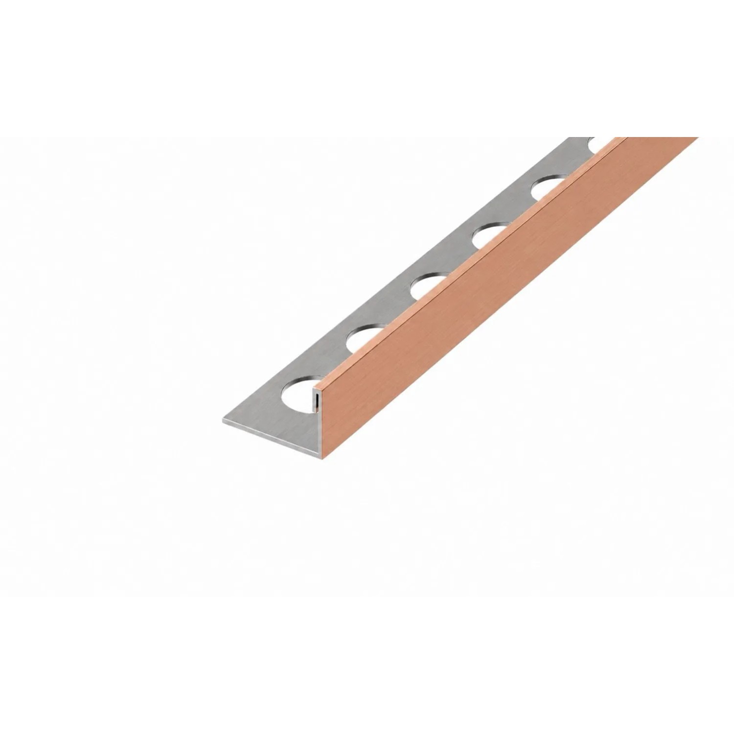 Eviso Listwa wykończeniowa L miedziany szczotkowany 8,5 x 2700 mm