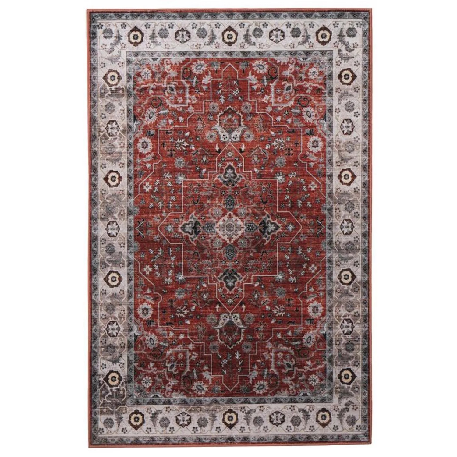 Splendid Dywan drukowany NORAH mikrofibra 120 x 160 cm czerwony