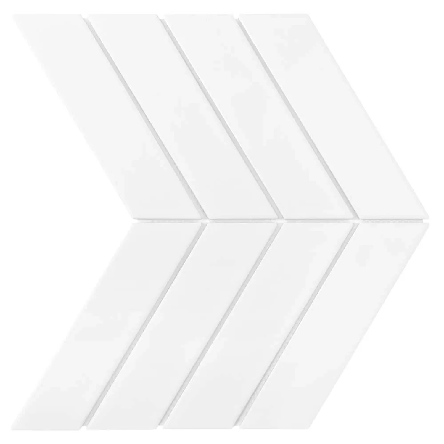 Kafelek Chevron White 22,4 x 31,8 cm