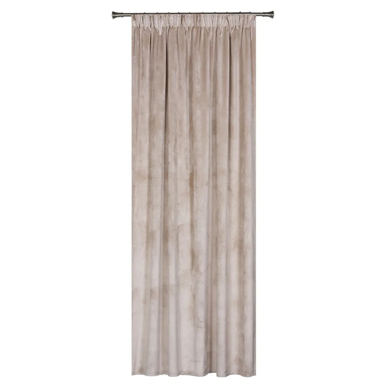 Zasłona VELUTTO na taśmie 140 cm x 260 cm beżowa