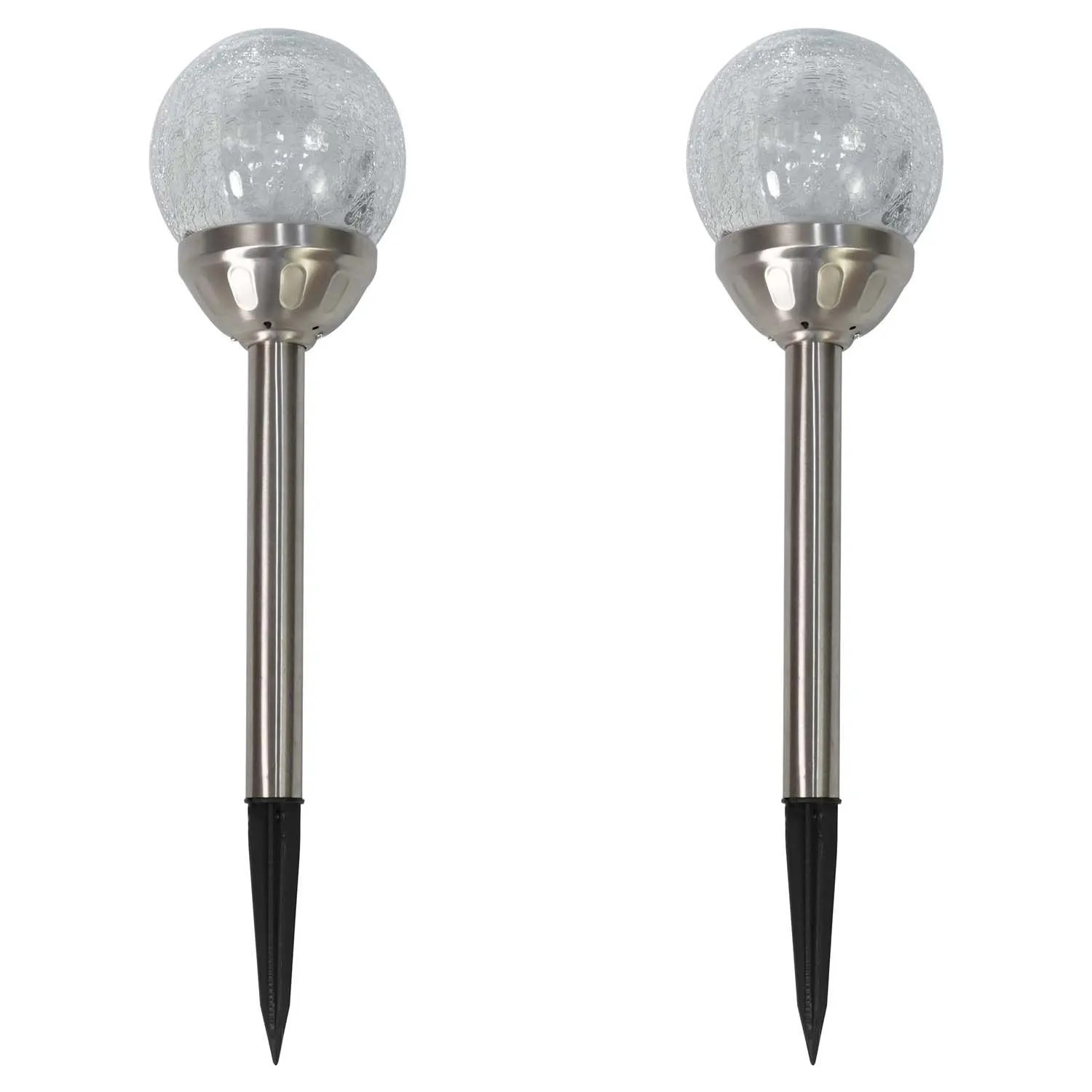 4iQ Zestaw 2 lamp solarnych RYSA o śr. 11 cm