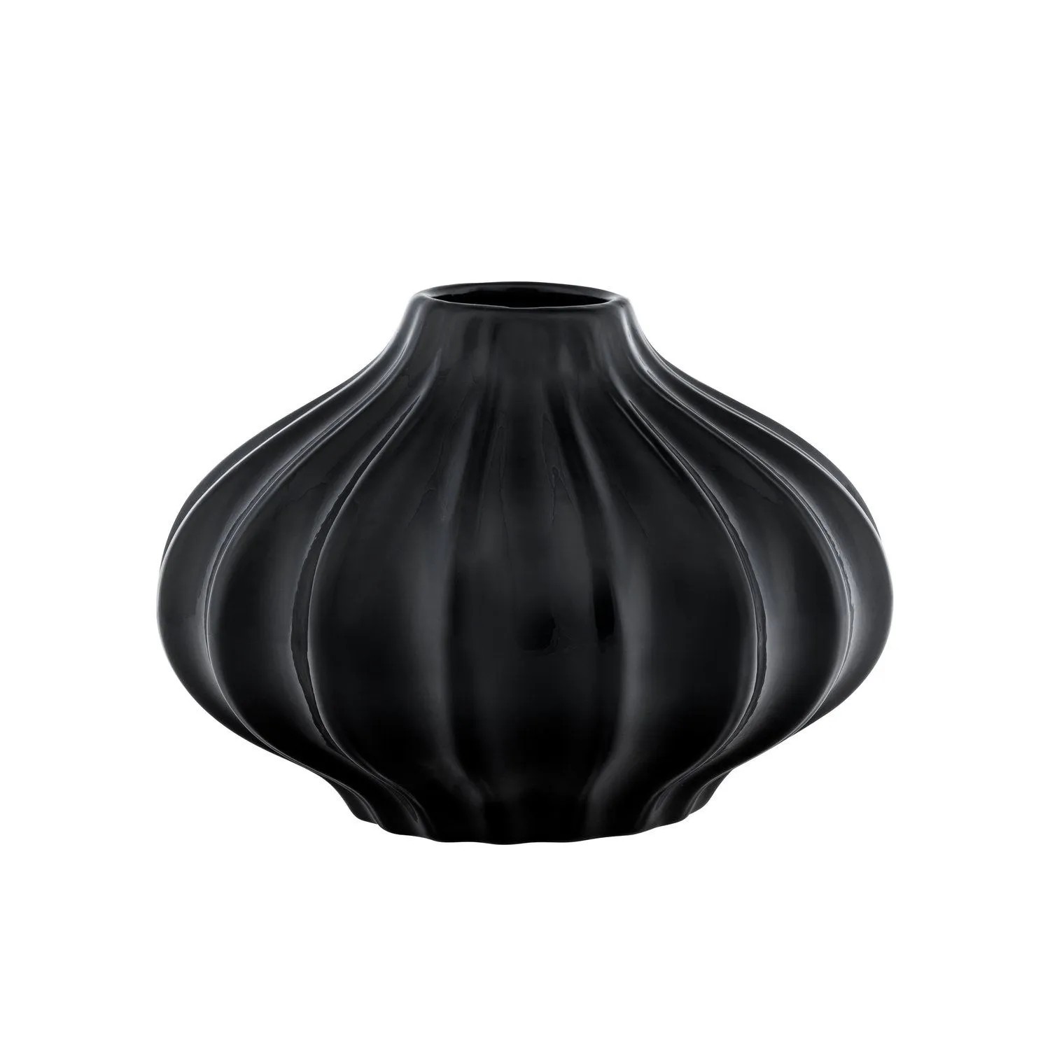 Wazon Rozeta czarny wys. 15 cm