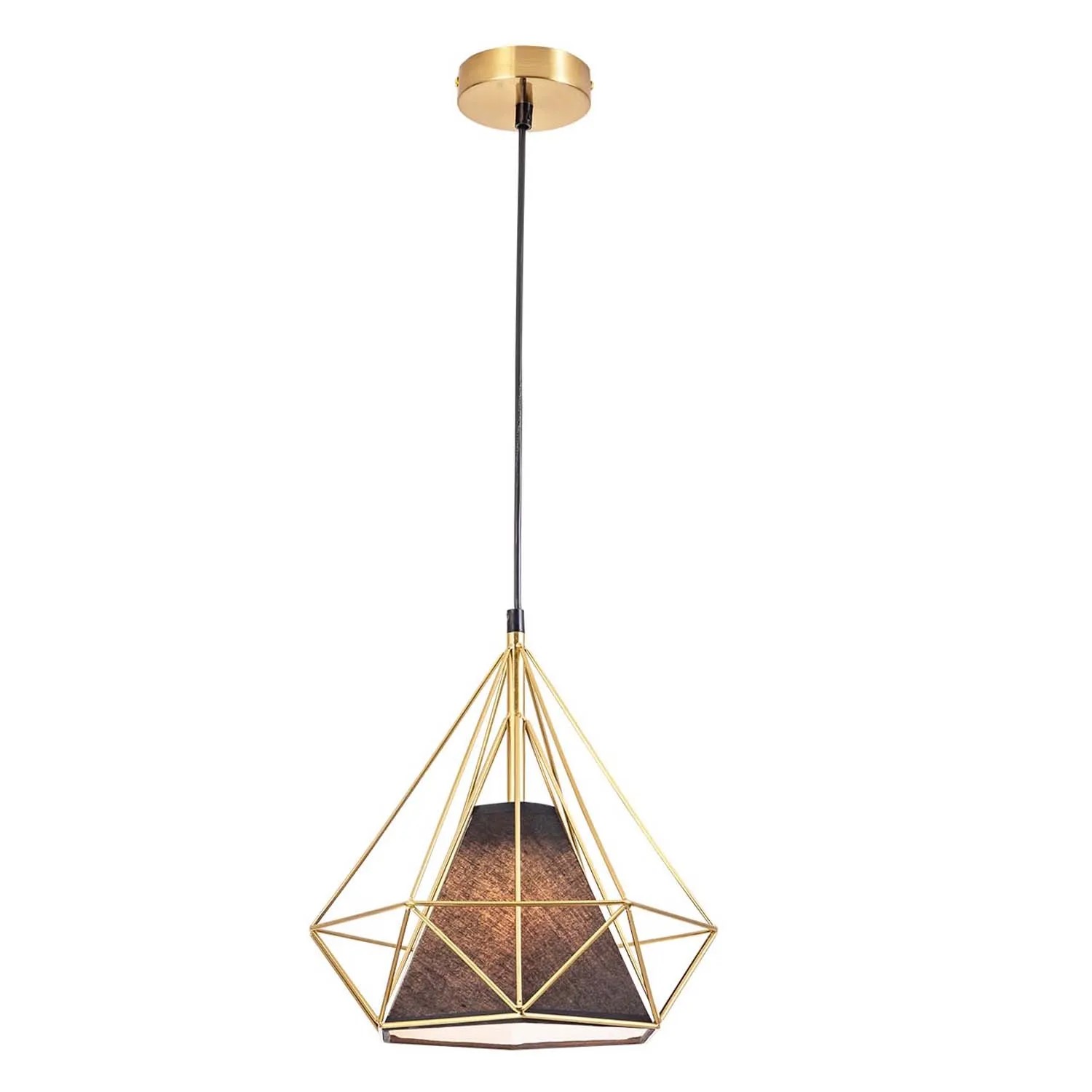 Goldlux Lampa wisząca HIRA 1xE27 max. 20W LED czarno-złota
