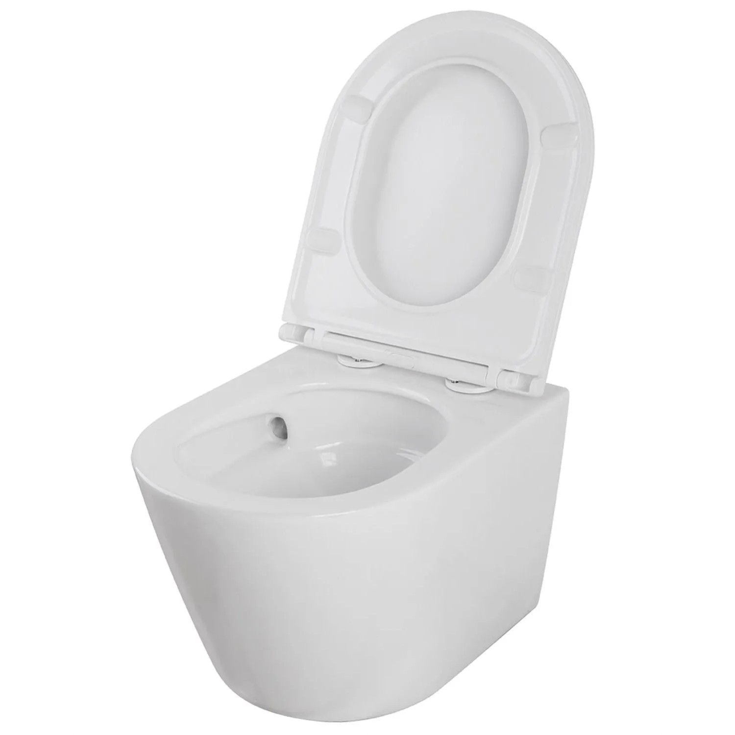 Laveo Miska WC Nida bezkołnierzowa wirowa 43x41x51