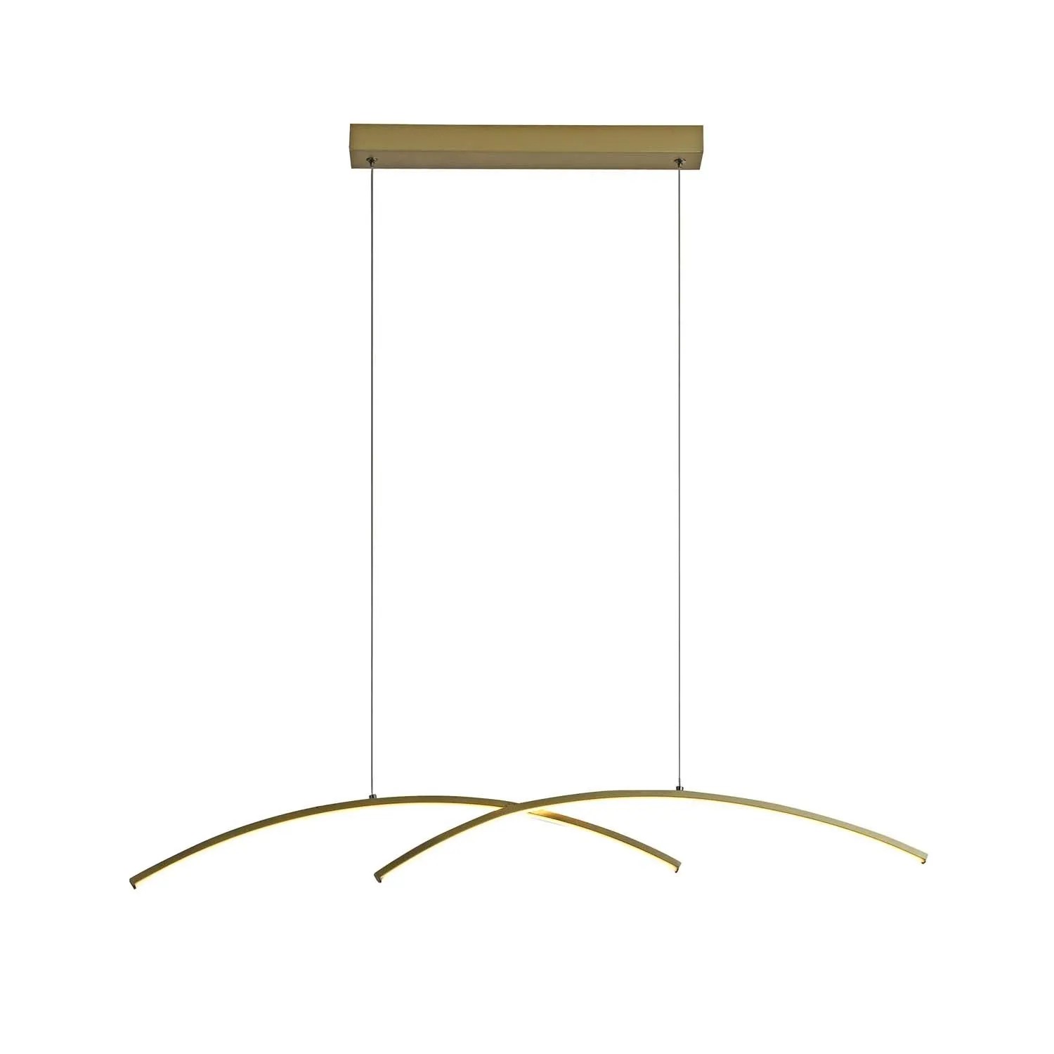 Italux Lampa wisząca LED SAMOLA 24W 3000/4000/6000K 2160lm złota