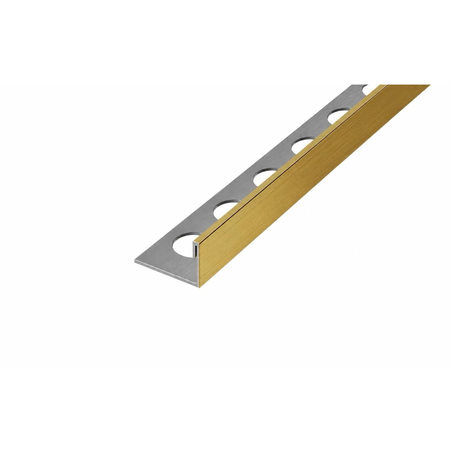 Eviso Listwa wykończeniowa L złoty szczotkowany 8,5 x 2700 mm