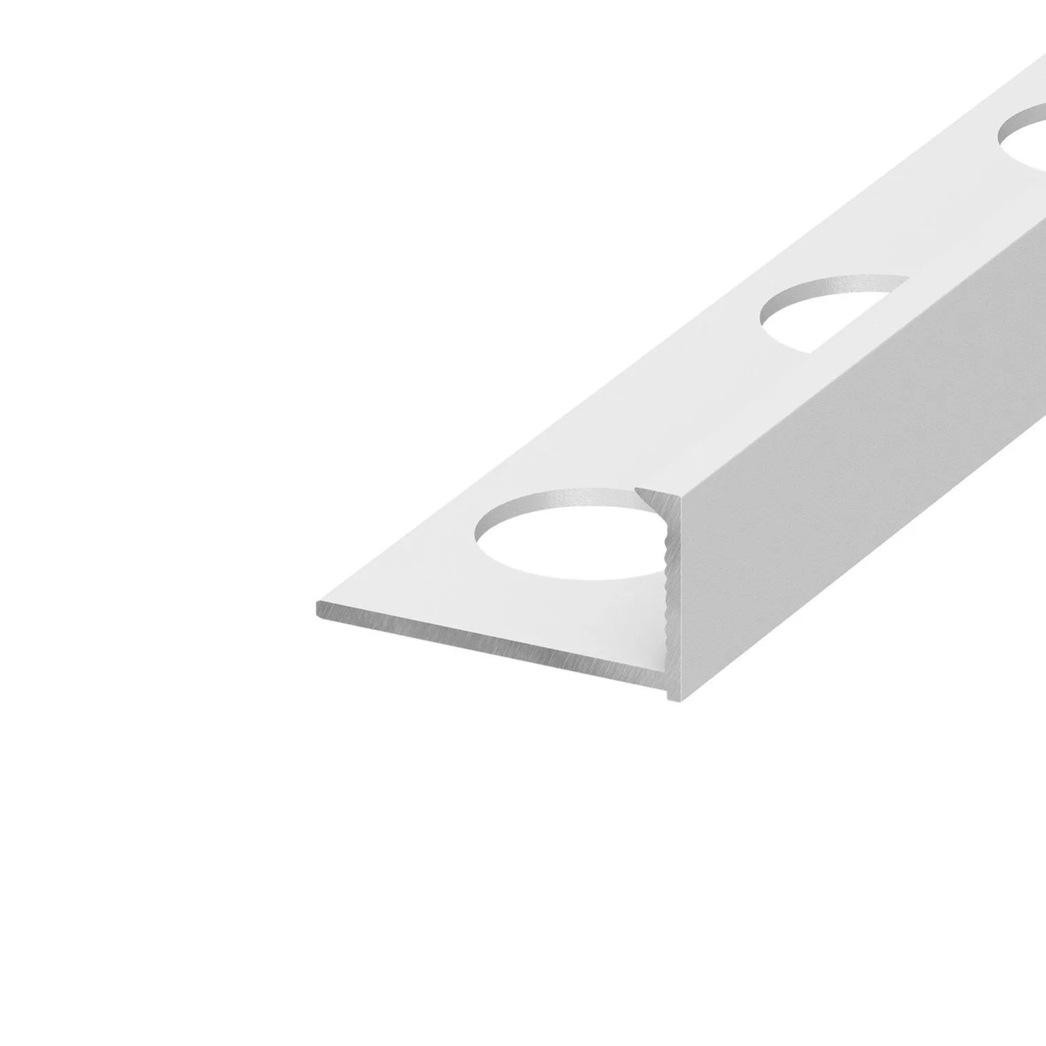 Eviso Listwa wykończeniowa aluminiowa L biały 10 x 2700 mm