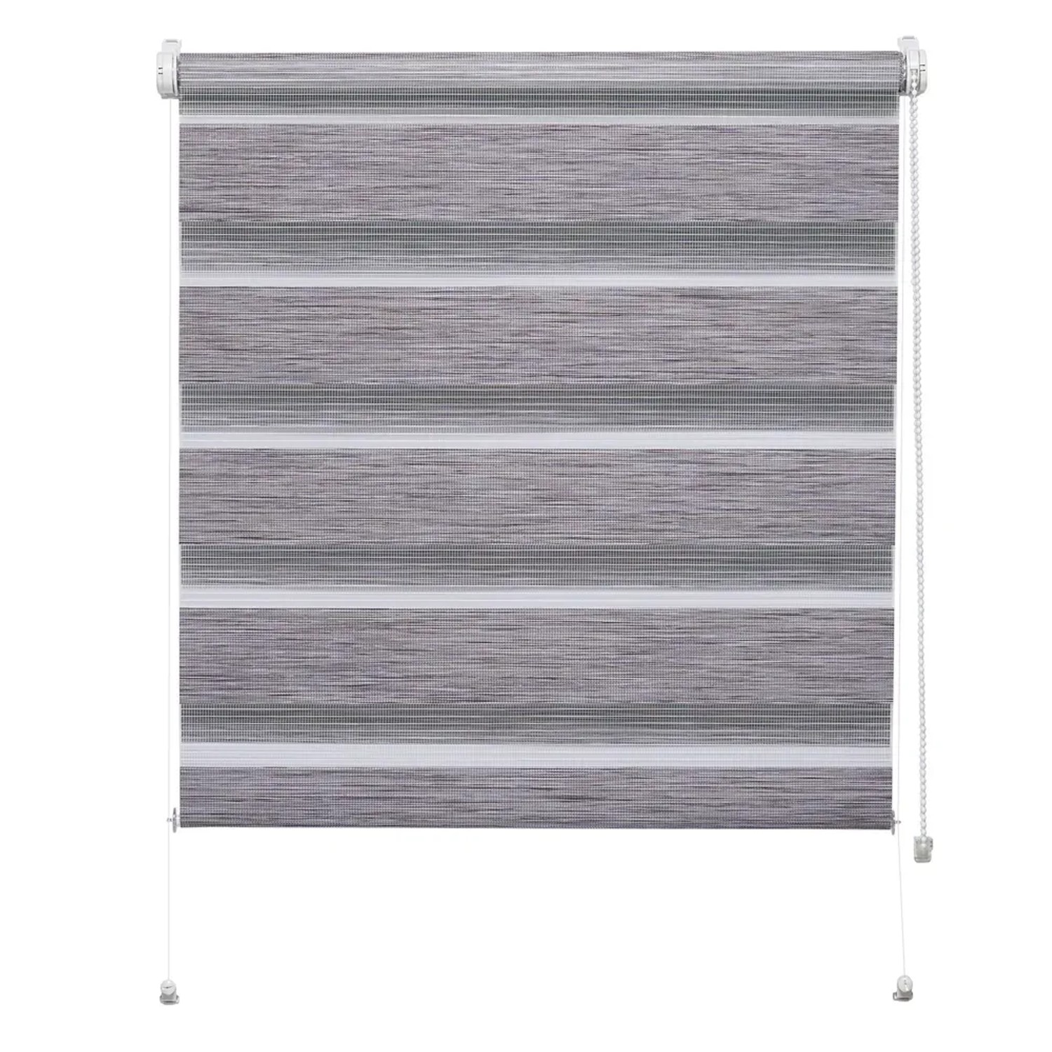 Mini roleta ZEBRA SILVALIN Dzień/Noc szara 35 cm x 150 cm
