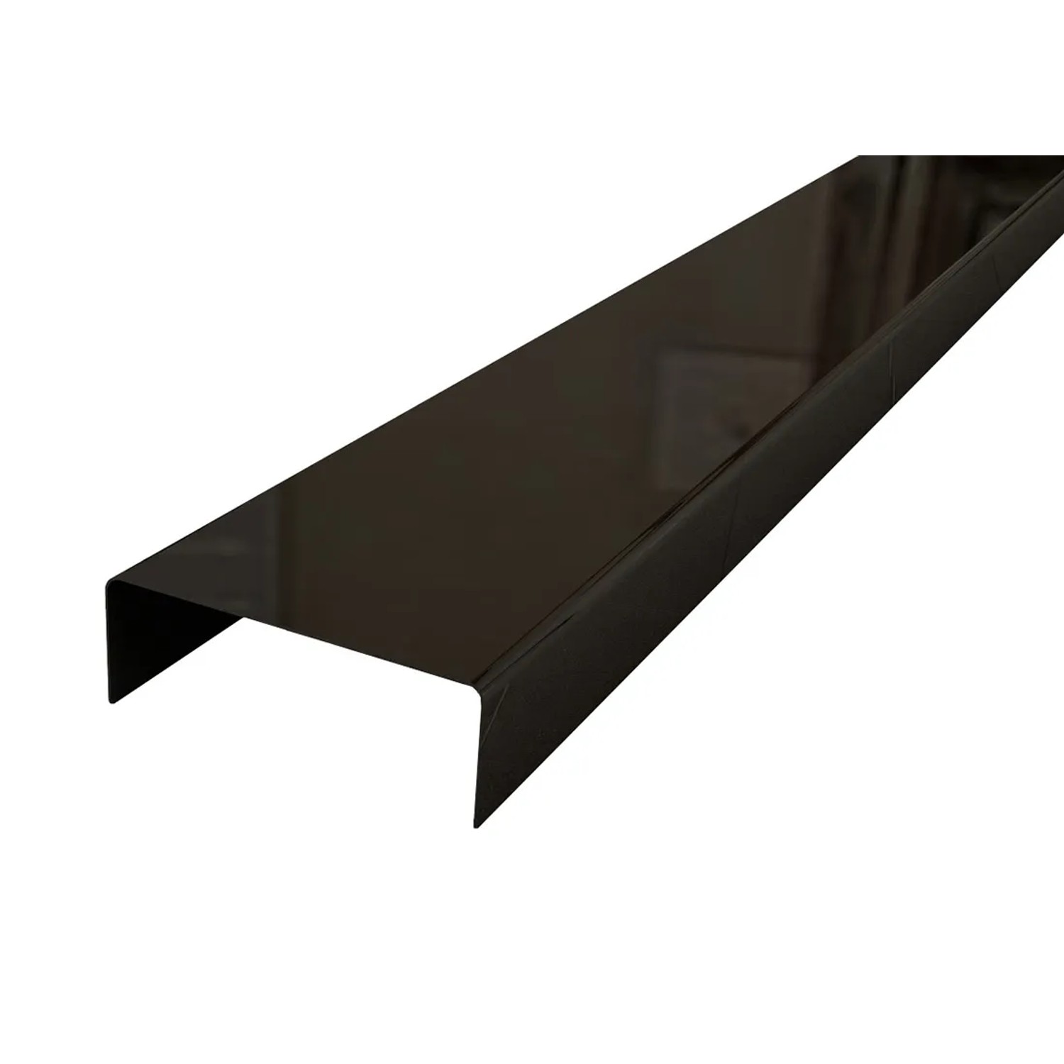 Listwa ze stali nierdzewnej Black 1 cm x 0,6 cm x 270 cm