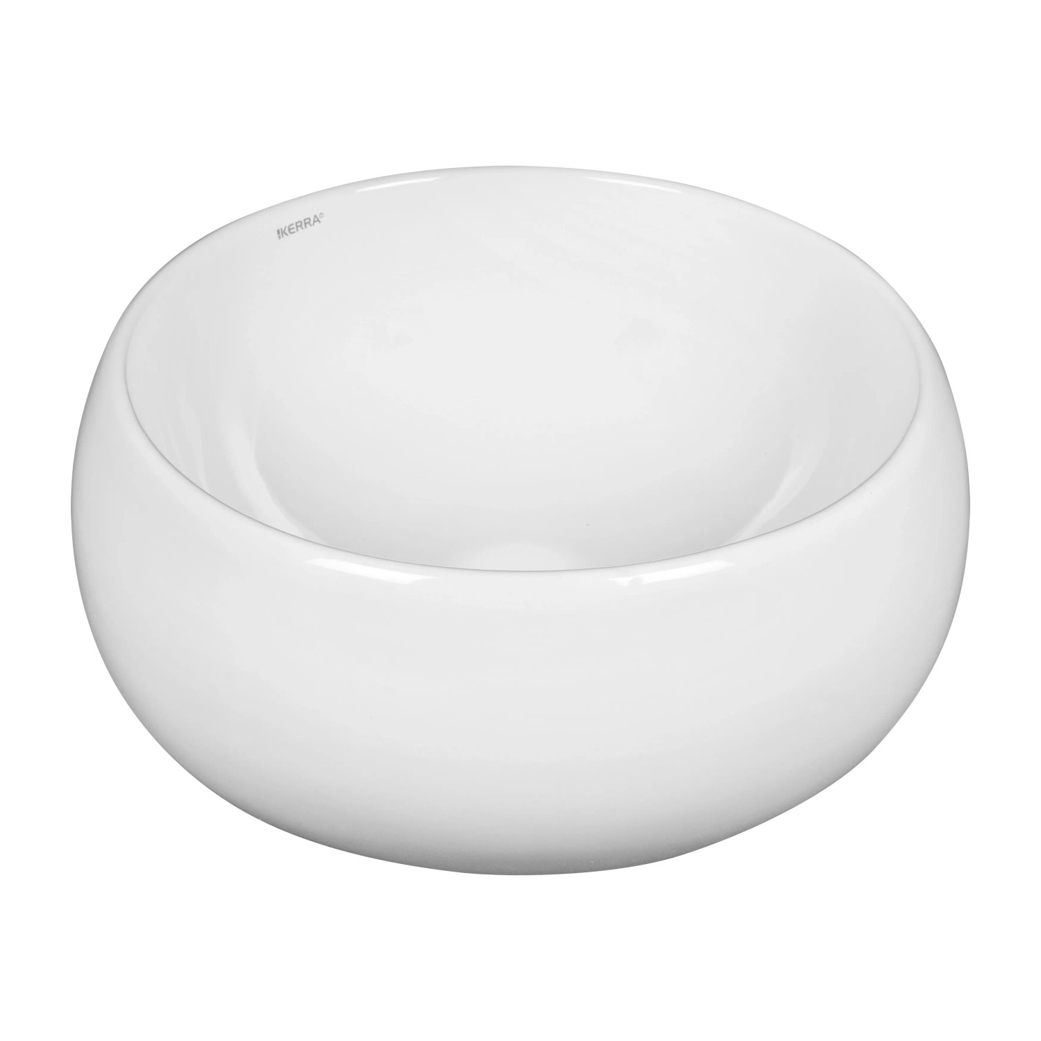 Kerra Umywalka nablatowa KR 802 ceramiczna biała