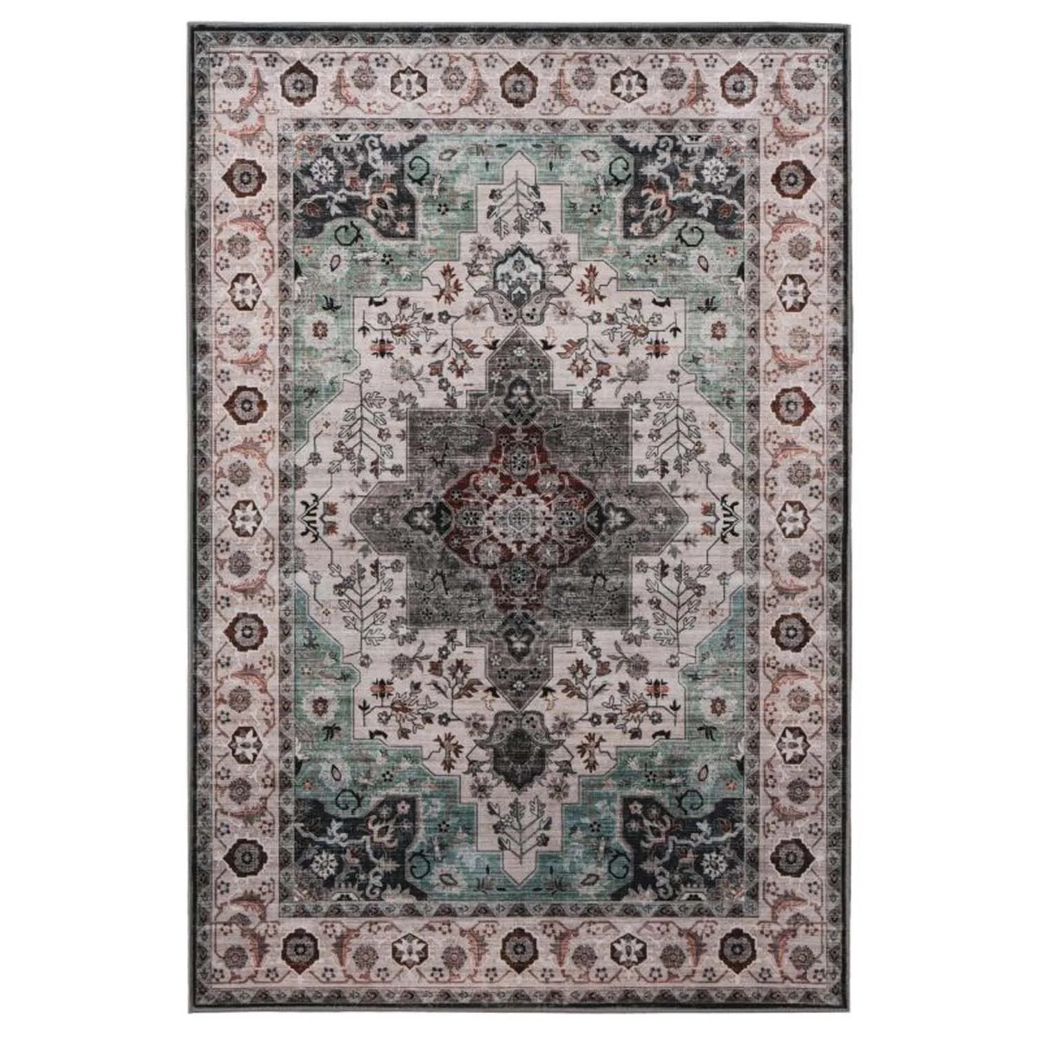 Splendid Dywan drukowany LISBET mikrofibra 120 x 160 cm zielony