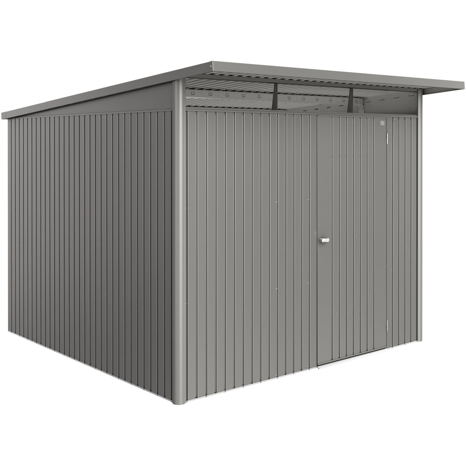 Biohort Domek metalowy AvantGarde ECO A7, drzwi standard, szary kwarc. metalik