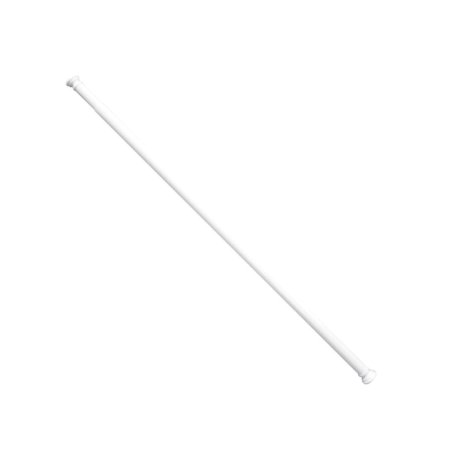ADAH Drążek do zasłony prysznicowej rozprężny biały 105-180 cm śr. 28 mm