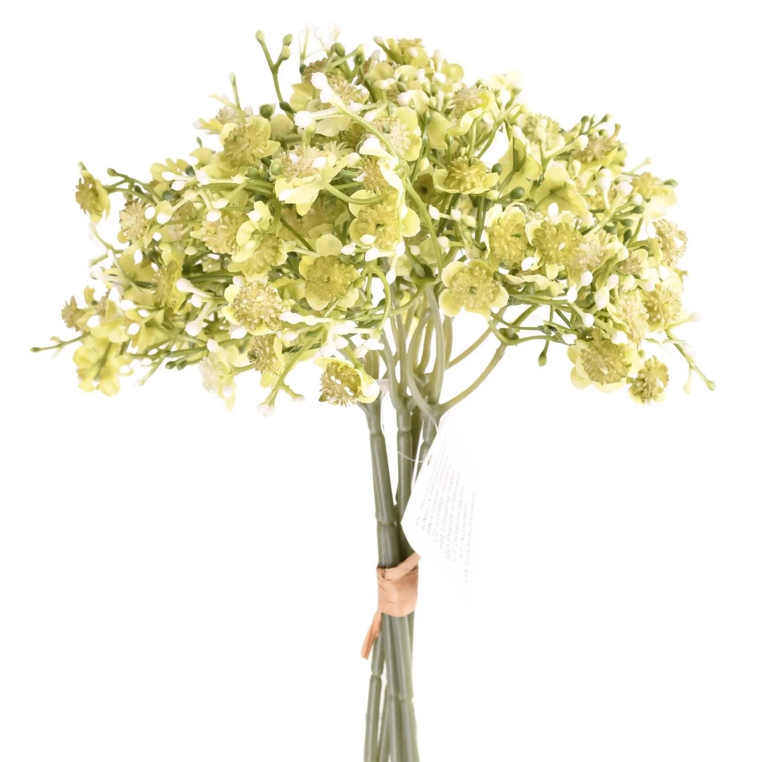 Sztuczny bukiet gipsówka zielony - 35 cm