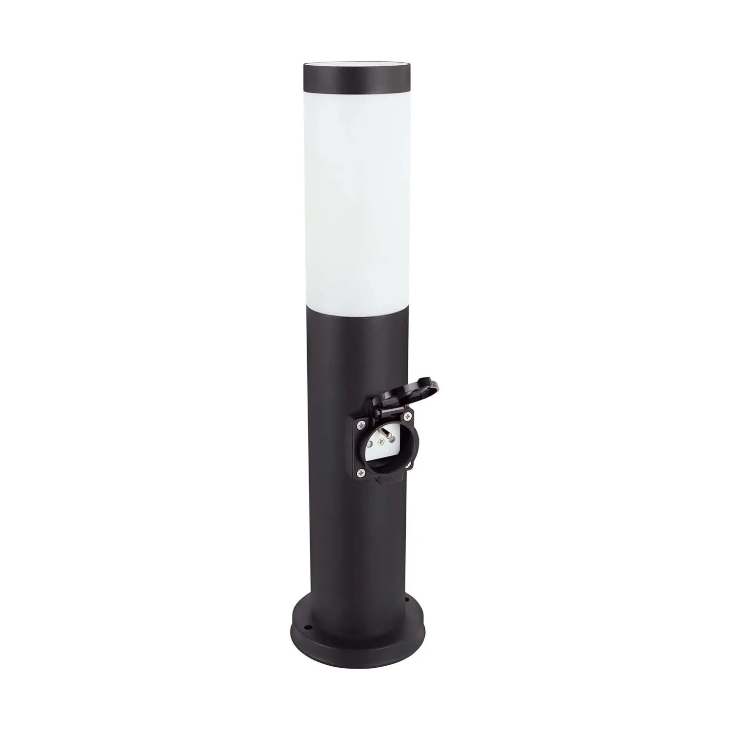 Struhm Lampa ogrodowa TUBER z gniazdkiem C 1xE27 20W IP44 45cm czarna