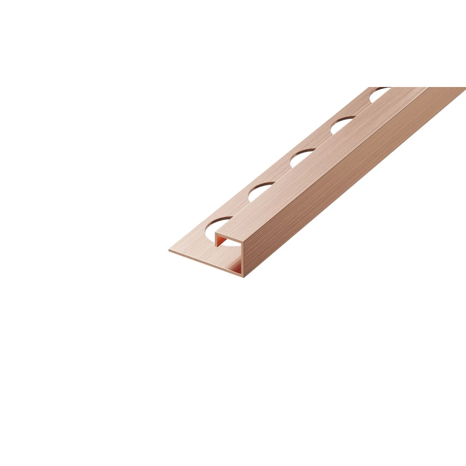 Eviso Listwa narożna P miedziany szczotkowany 10,5 x 2700 mm