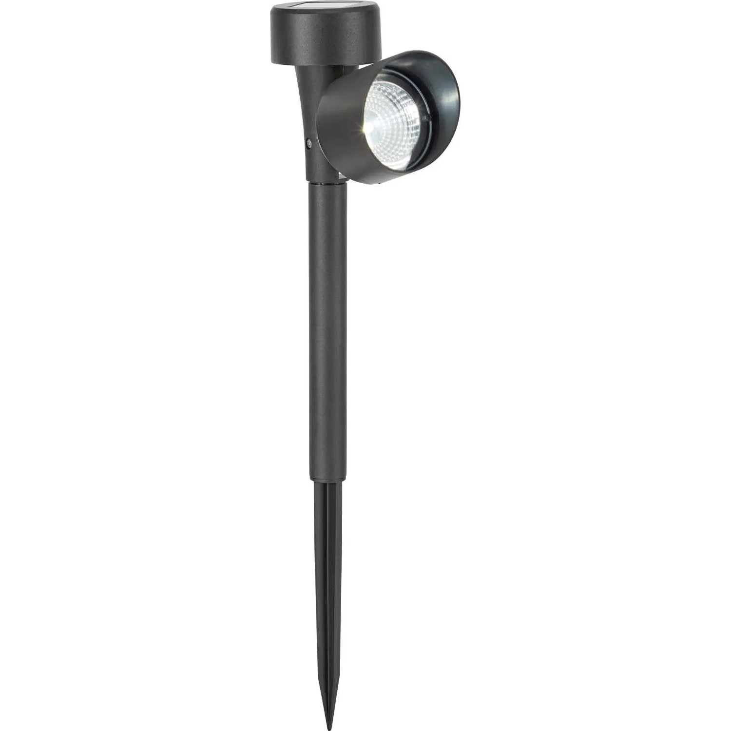 Lampa solarna 1xLED do gruntu IP44 wys. 37 cm czarna