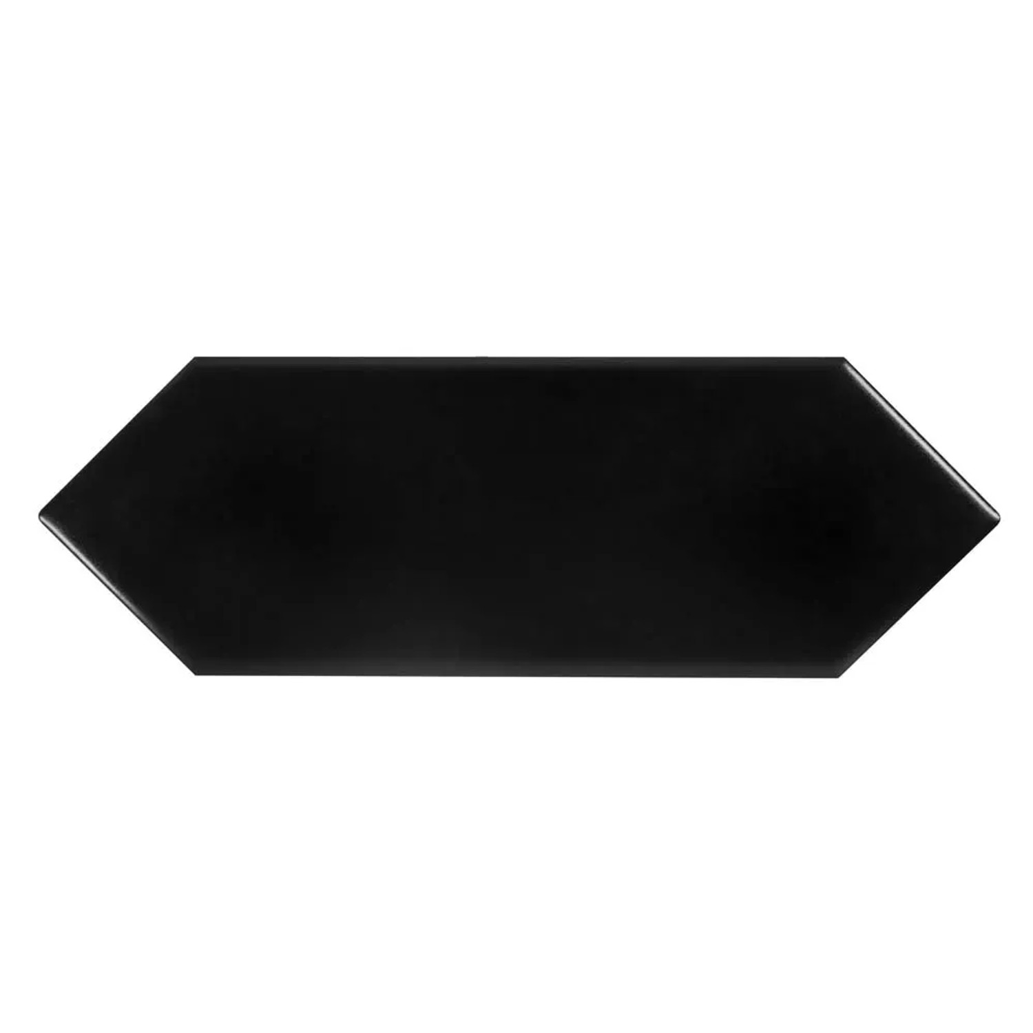 Kafelek Tritone black, matt, 7,6 x 22,8 cm