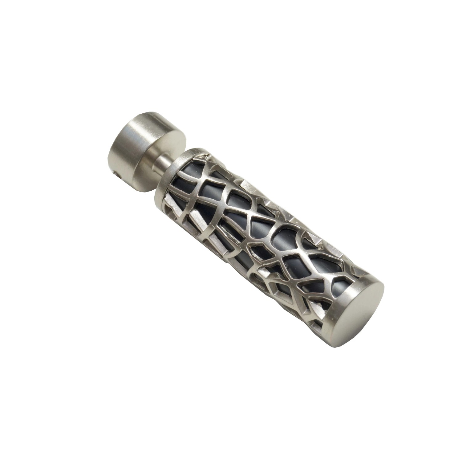 Zakończenie Carmen srebrna satyna 19 mm