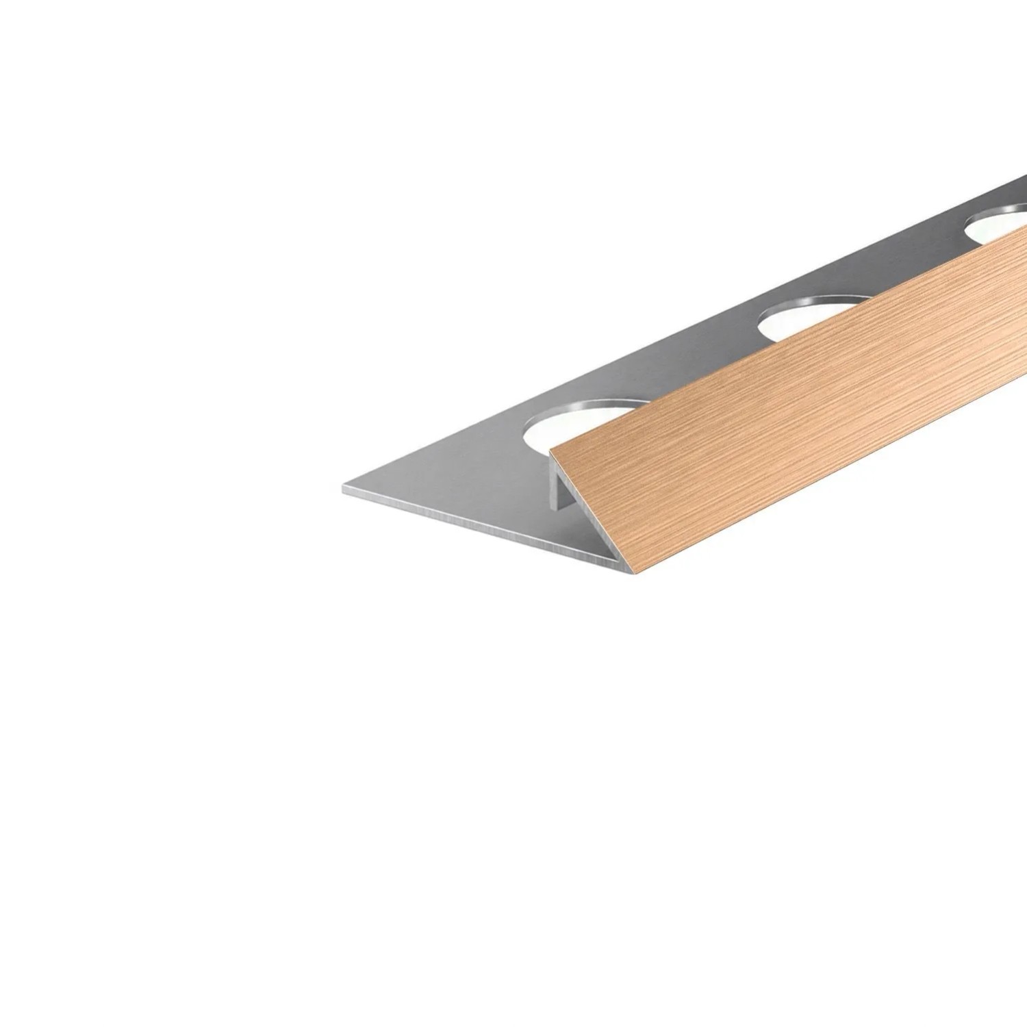 Eviso Listwa narożna trójkątna miedziany szczotkowany 10 x 2700 mm