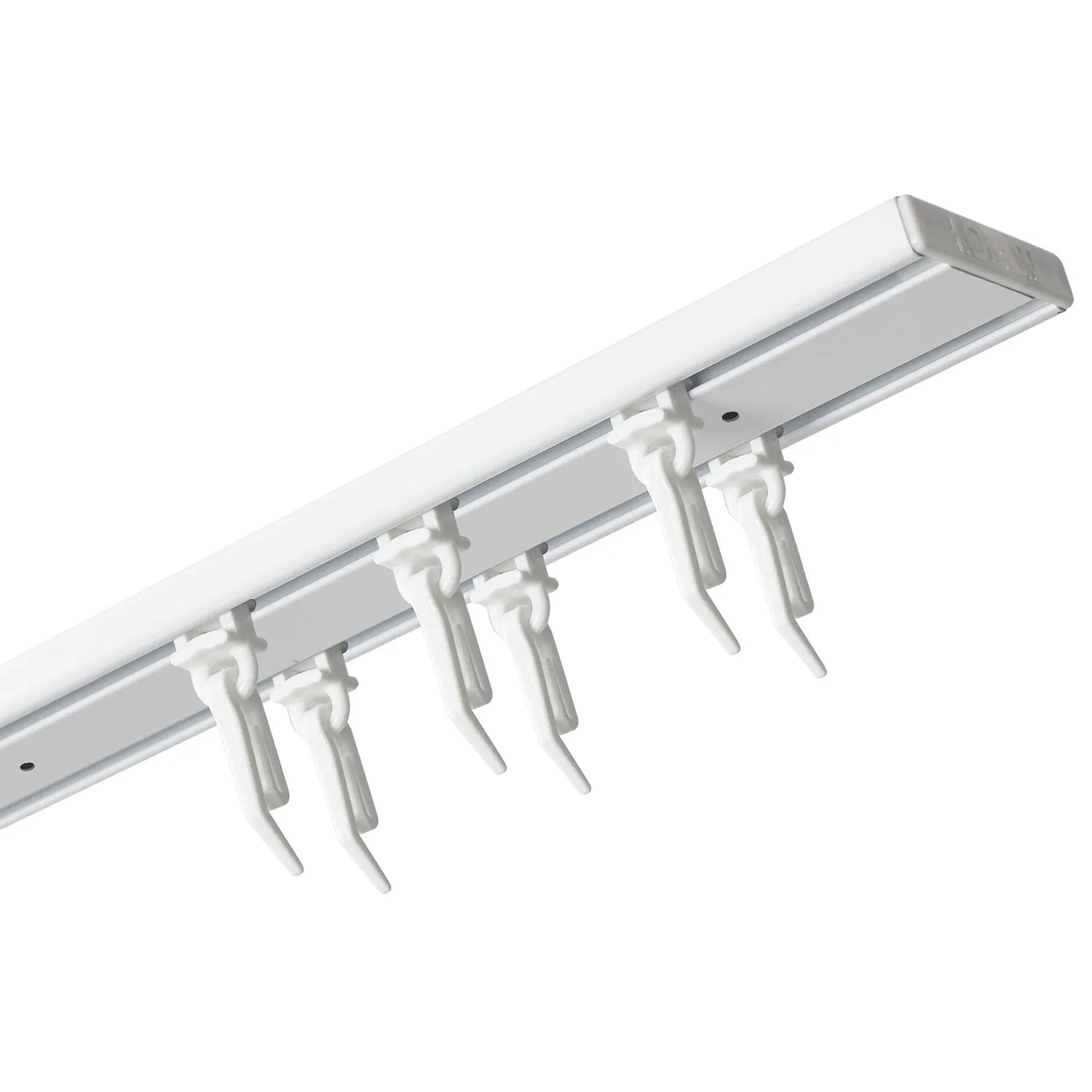 Szyna aluminiowa SLIM podwójna biała 200 cm