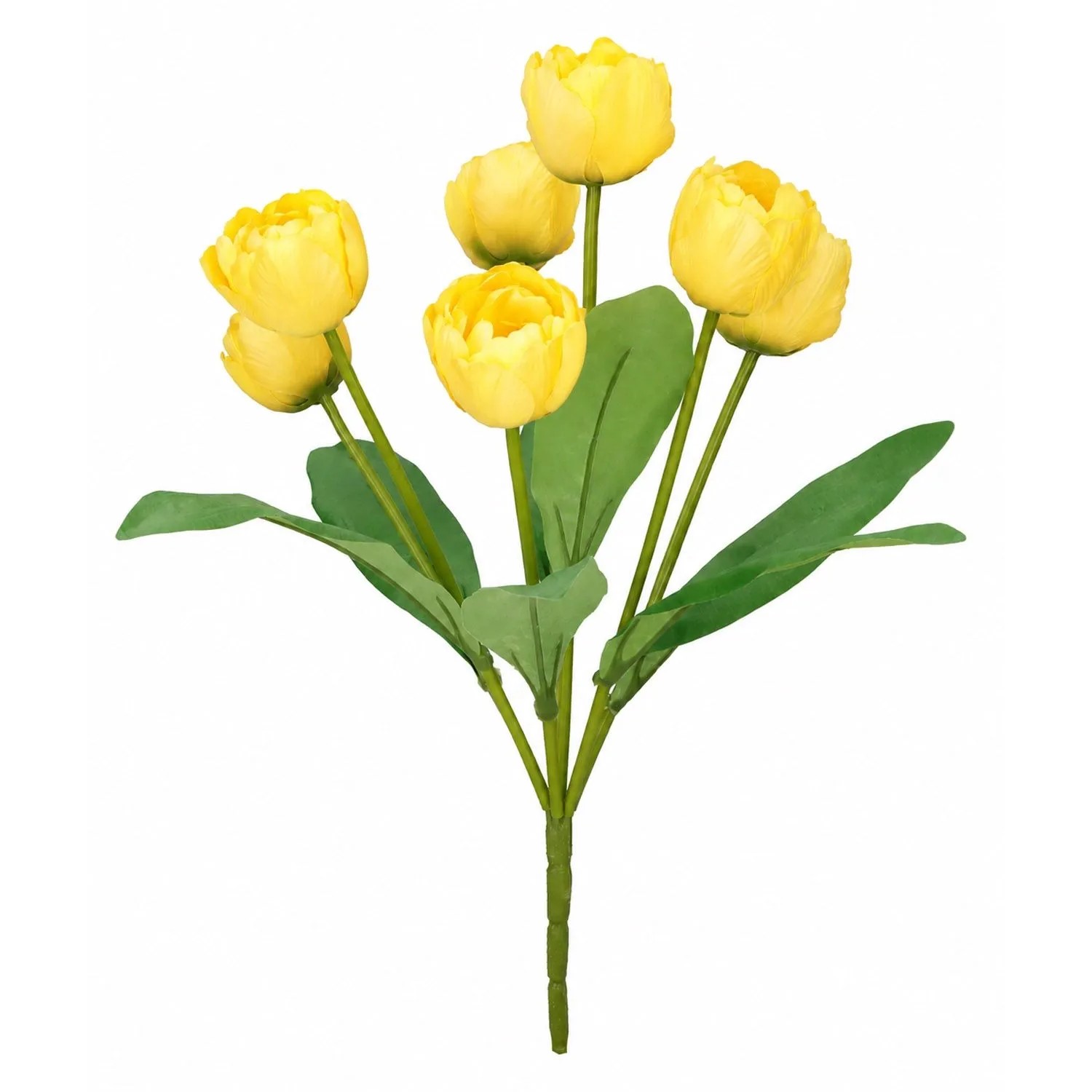 Sztuczne bukiet tulipan żółty - 41 cm