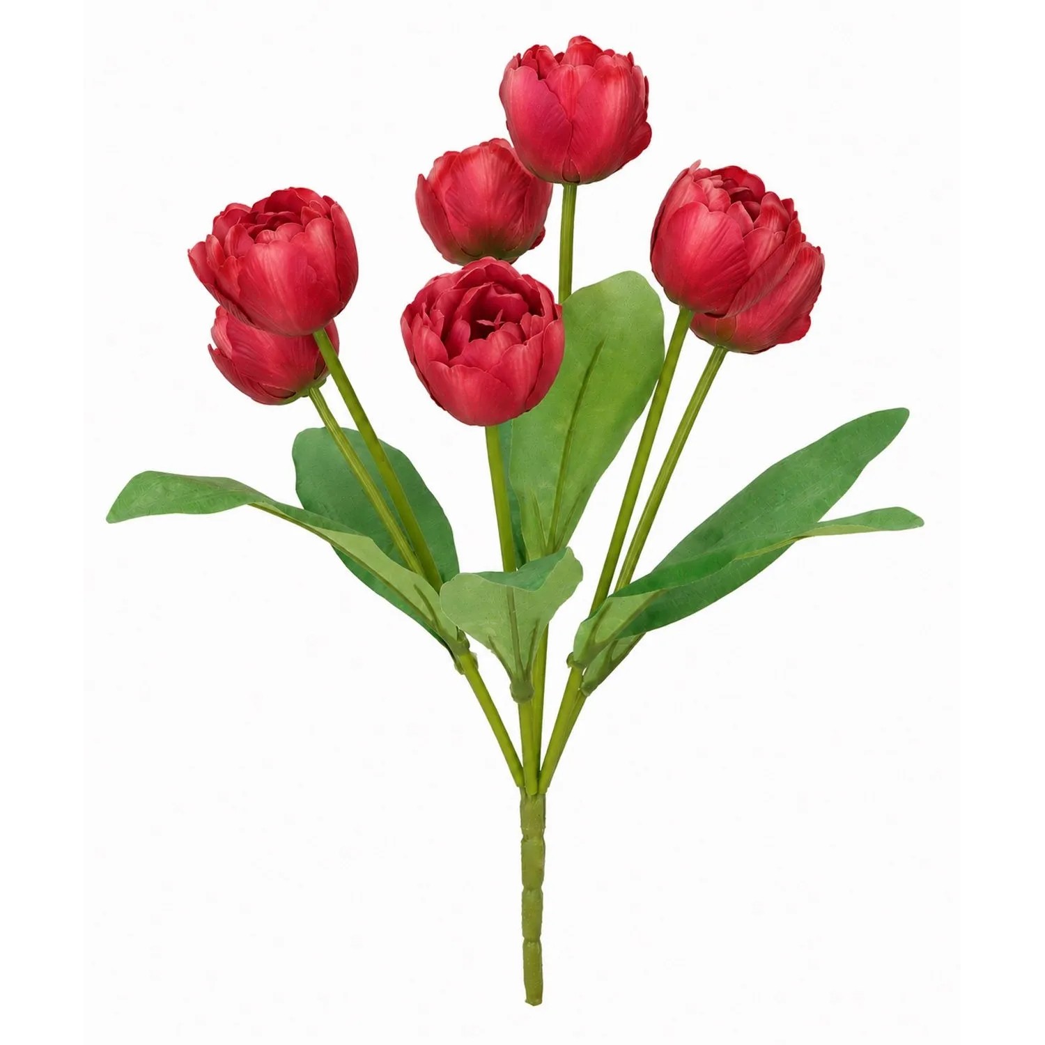 Sztuczne bukiet tulipan czerwony - 41 cm