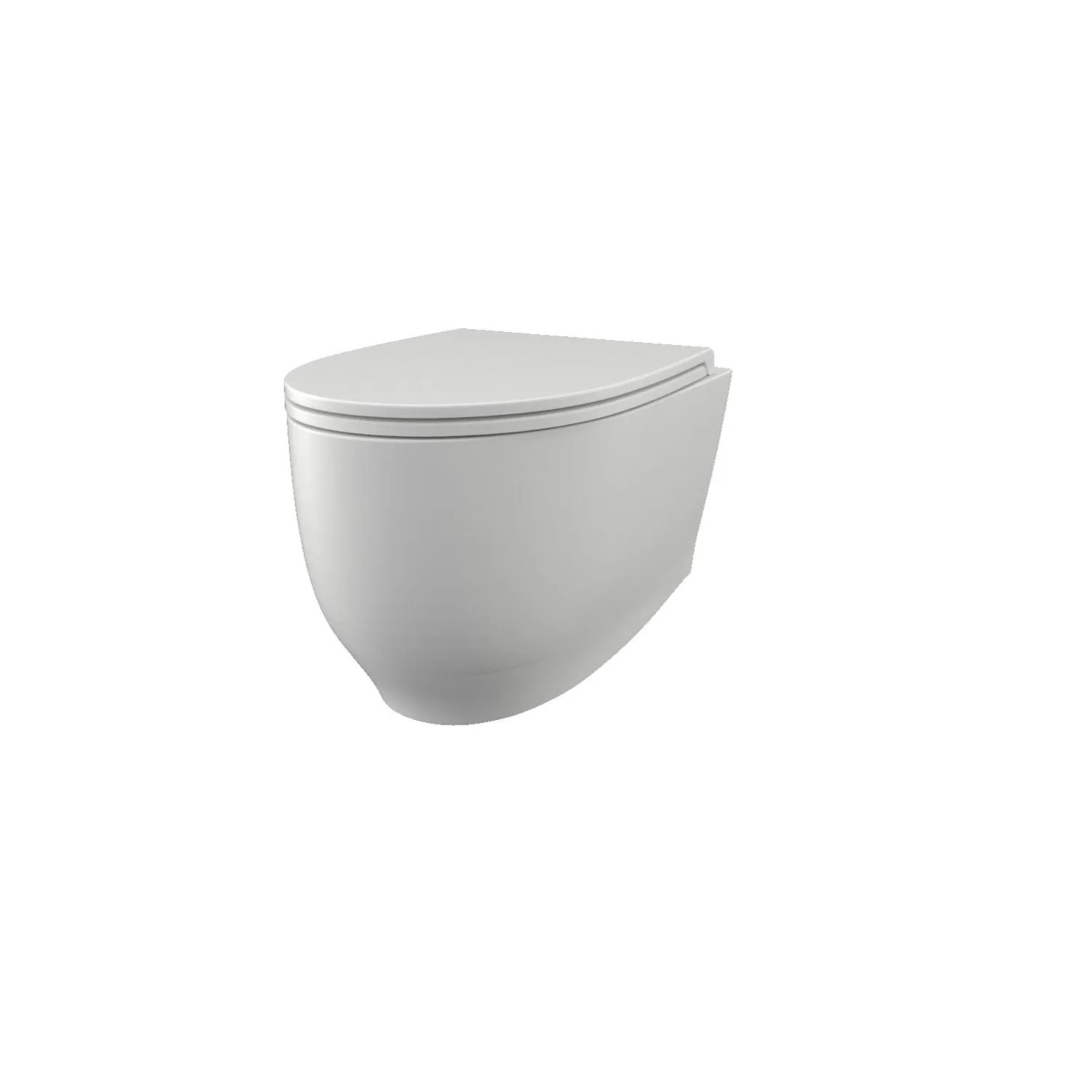 Miska WC Fox biała mat z deską 53x36