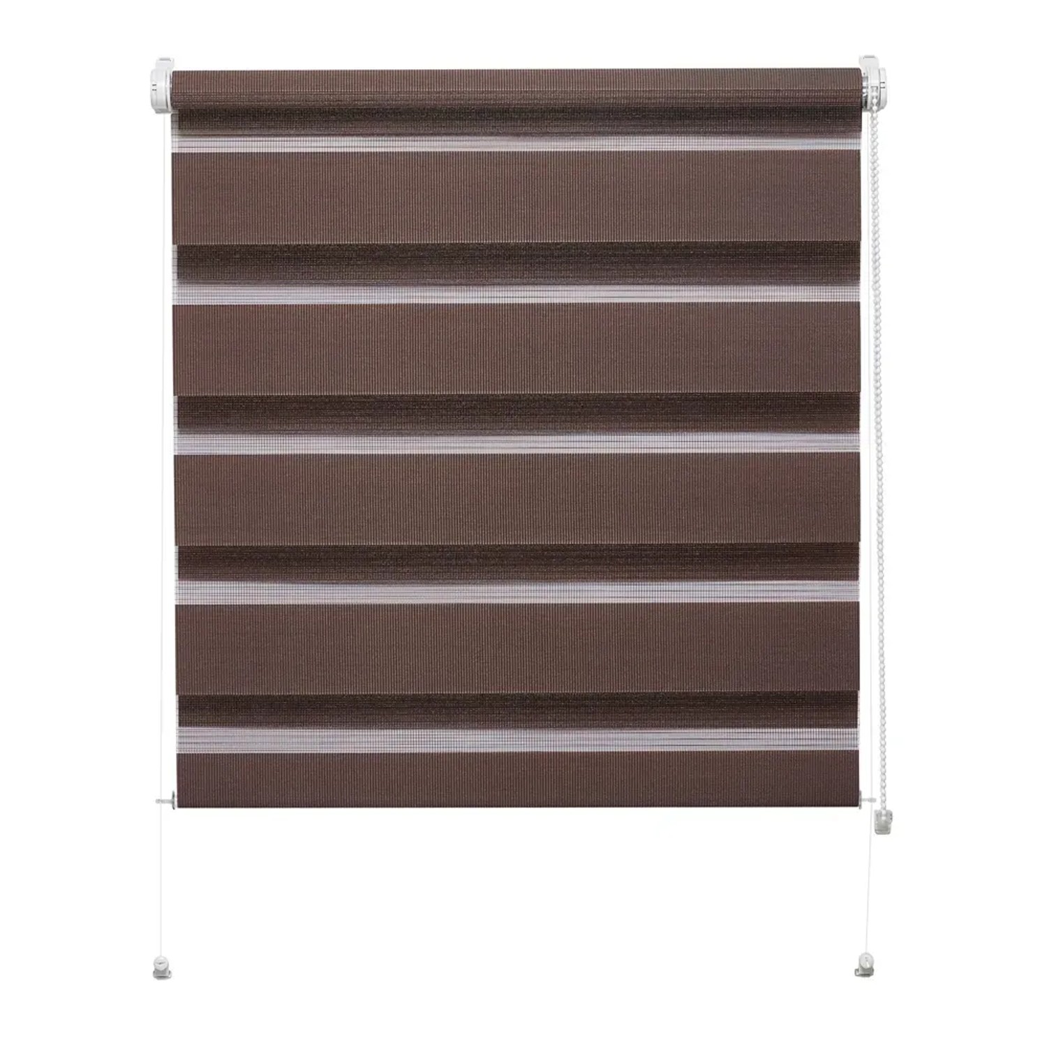 Mini roleta ZEBRA CLASSIC Dzień/Noc brązowa 68 cm x 215 cm