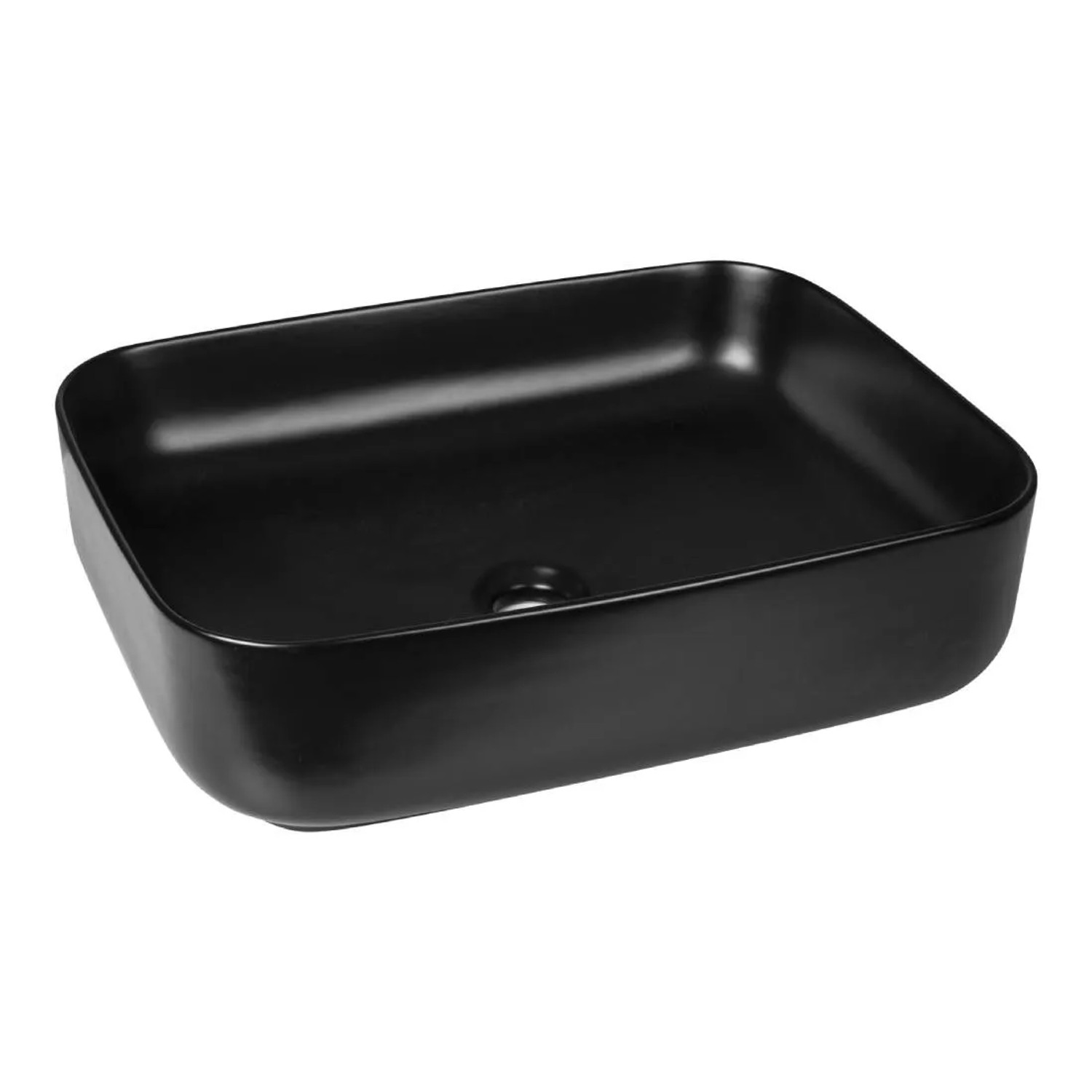 Kerra umywalka nablatowa ceramiczna czarna