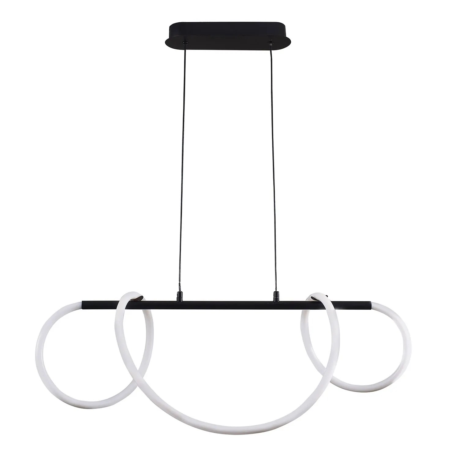 Goldlux Lampa wisząca LED EMMA 38W 4000K 4450lm czarna