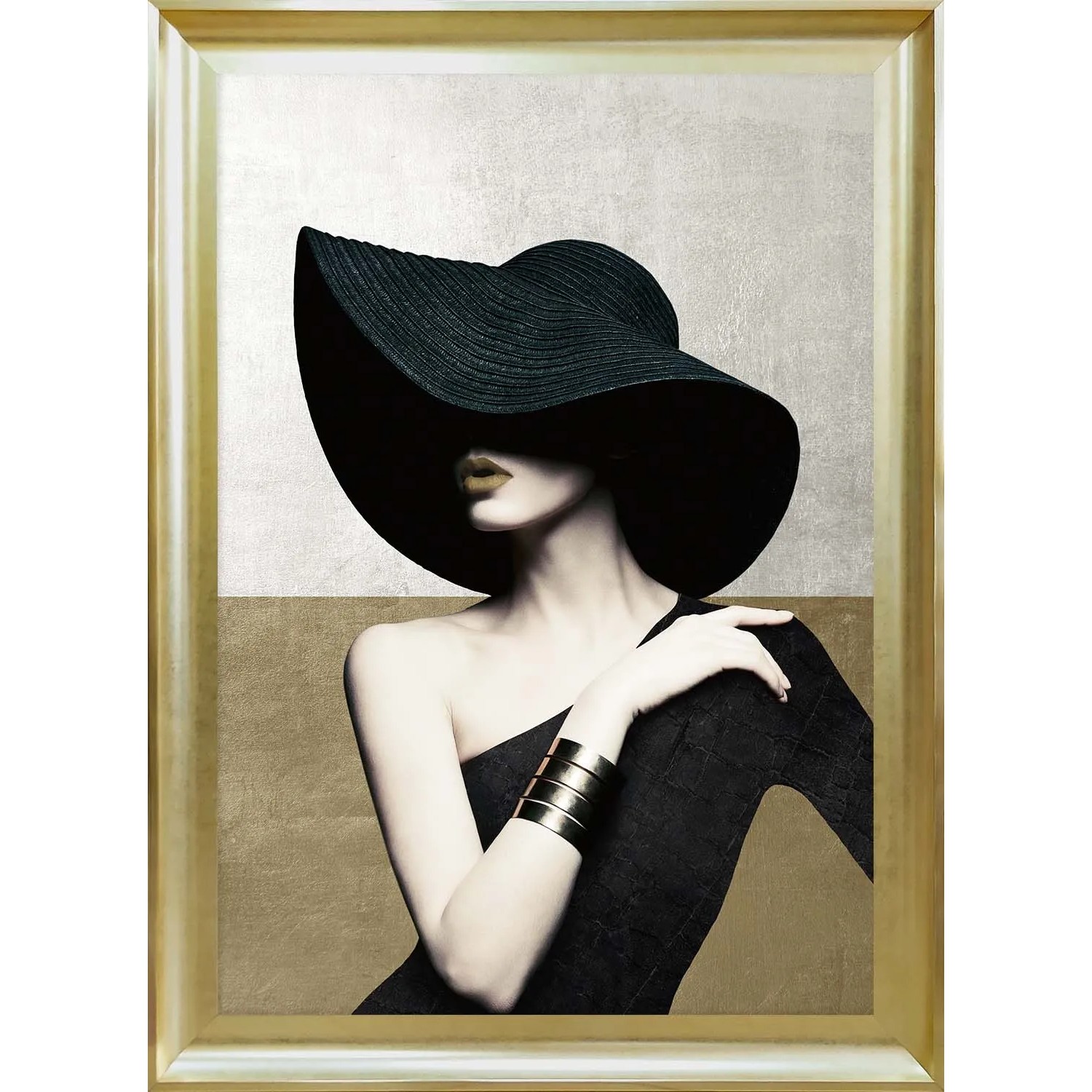 ARS LONGA Obraz WOMAN IN BLACK HAT 58 x 78 cm
