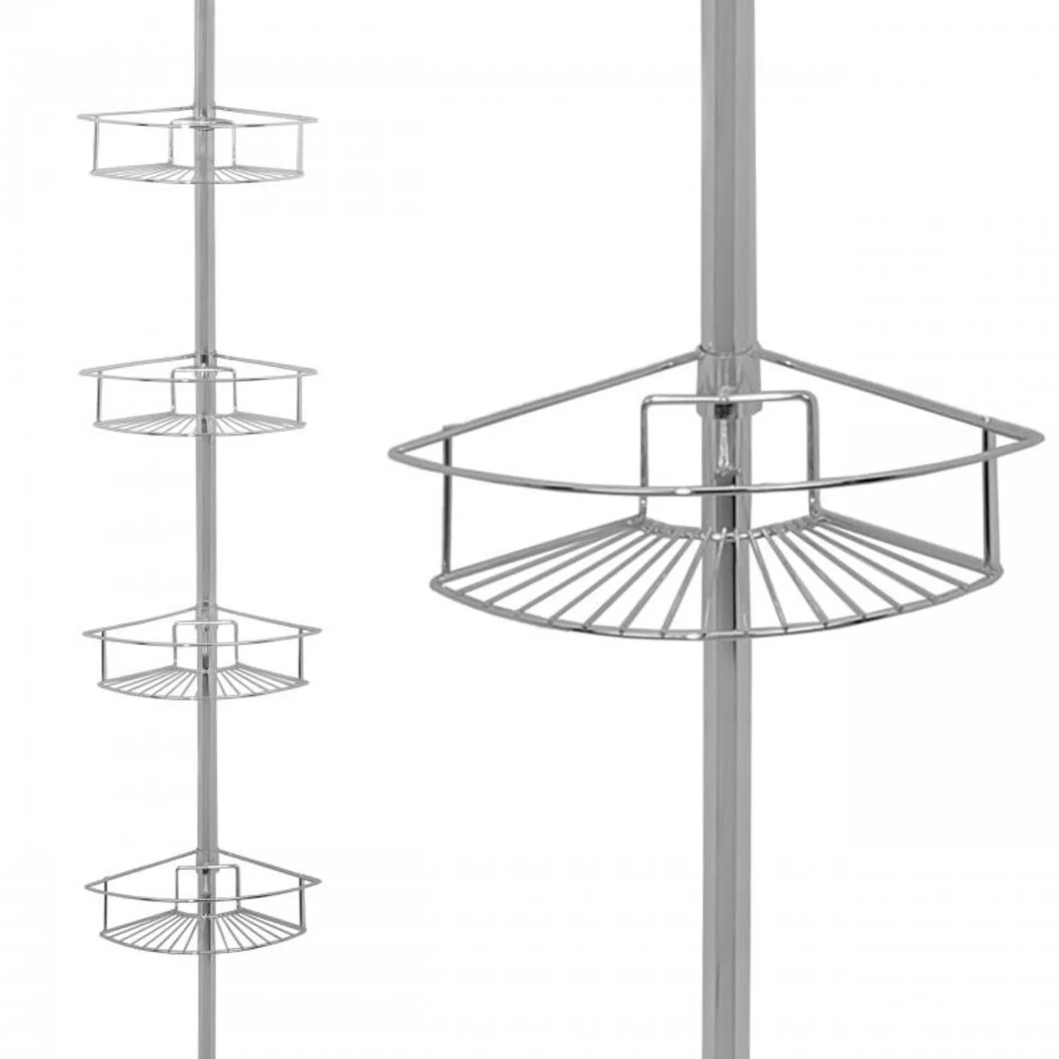 Półka teleskopowa XL chrom 276x29x19
