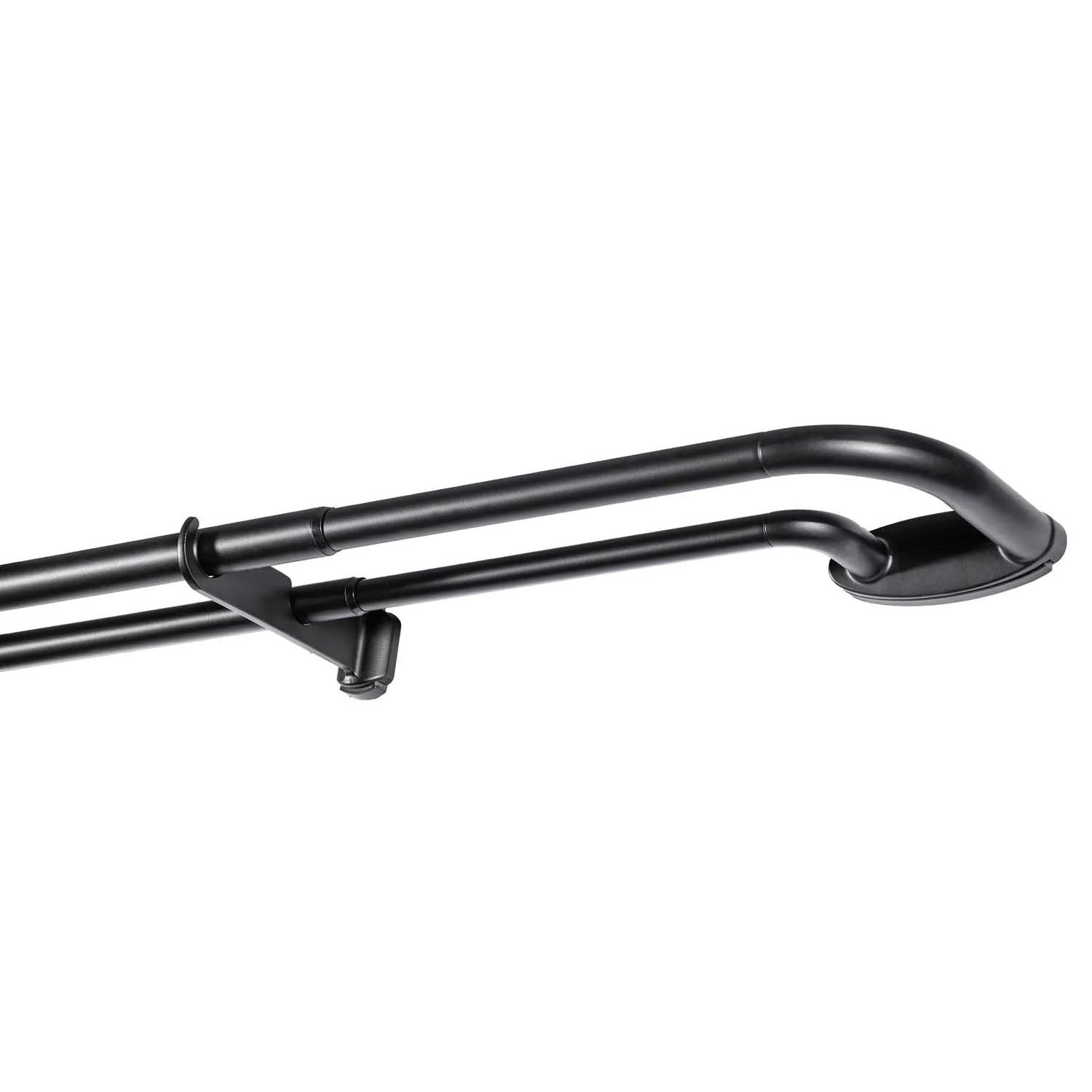 Kowalski Karnisz rozsuwany podwójny Industrial 160-300 cm czarny