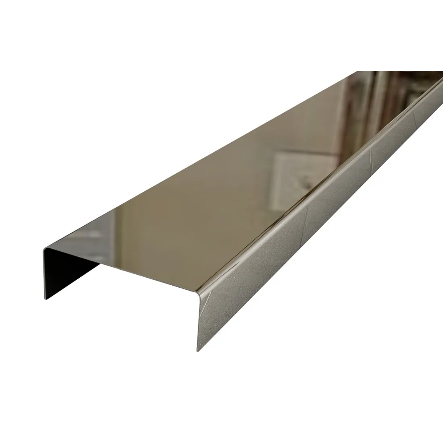 Listwa ze stali nierdzewnej Silver 1 cm x 0,6 cm x 270 cm