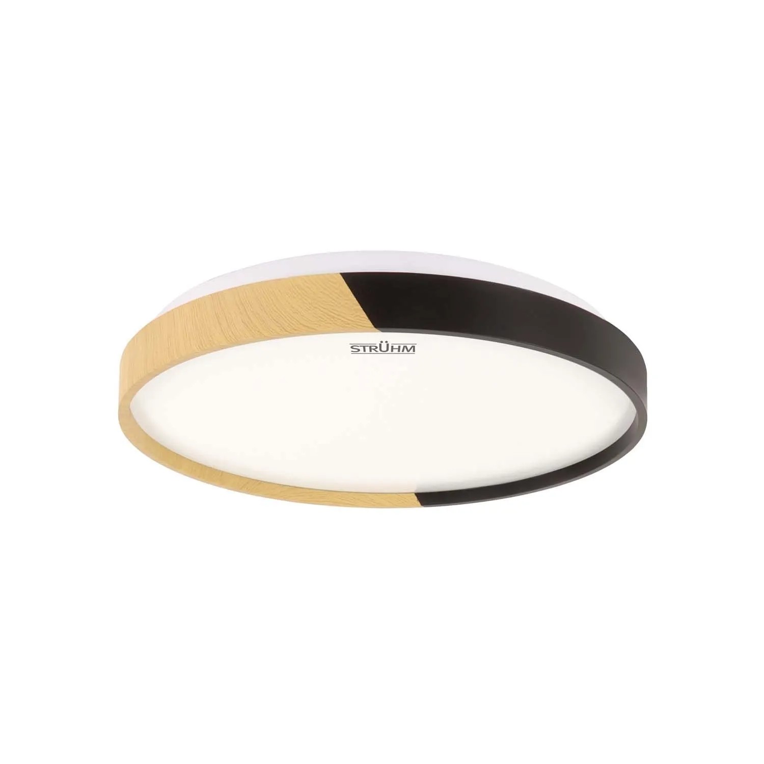Struhm Plafon okrągły FARNA LED C 24W 4100K 1650lm IP44 śr. 38cm dąb/czarny