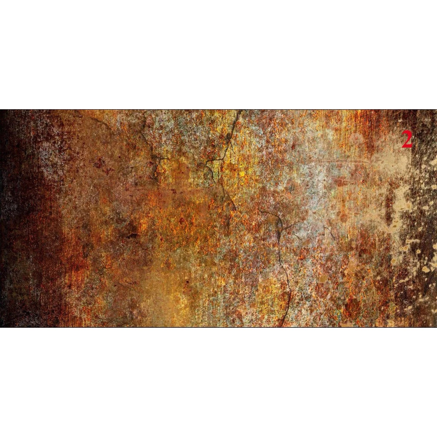 Panel szklany Stone Brown mirror Silver 2 elemnety 60 x 120 cm