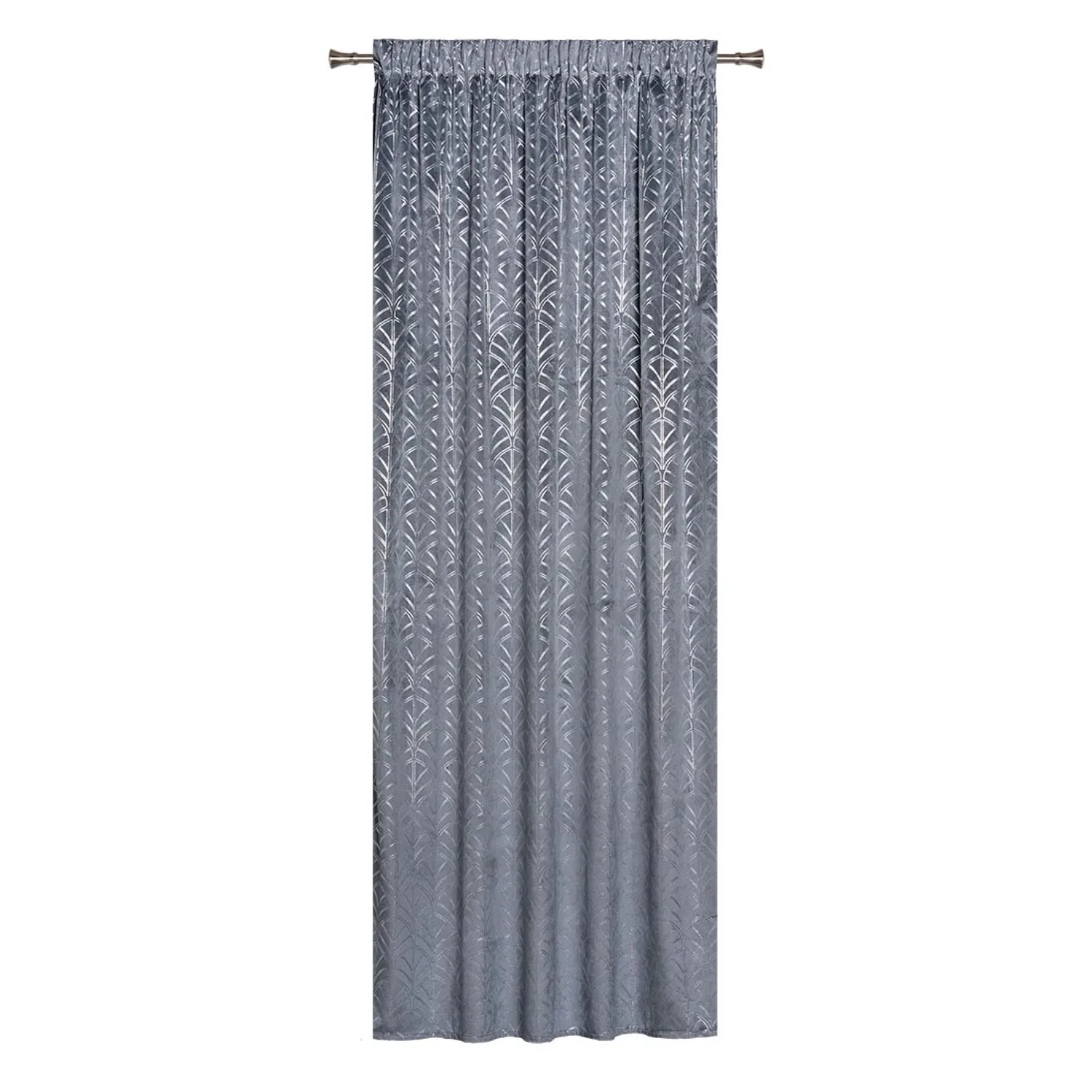 Zasłona PLACIDO na taśmie 140 cm x 260 cm szara