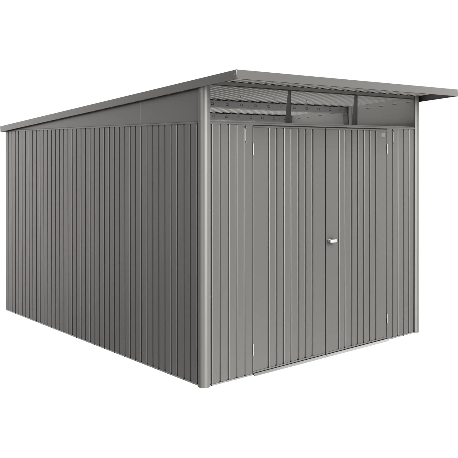 Biohort Metalowa altana AvantGarde ECO, A8, metalik kwarc. szary, podwójne drzwi