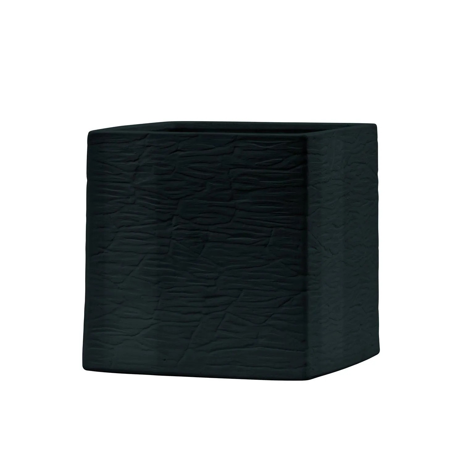 Wazon Kwadrat Skała antracyt wys. 24 cm